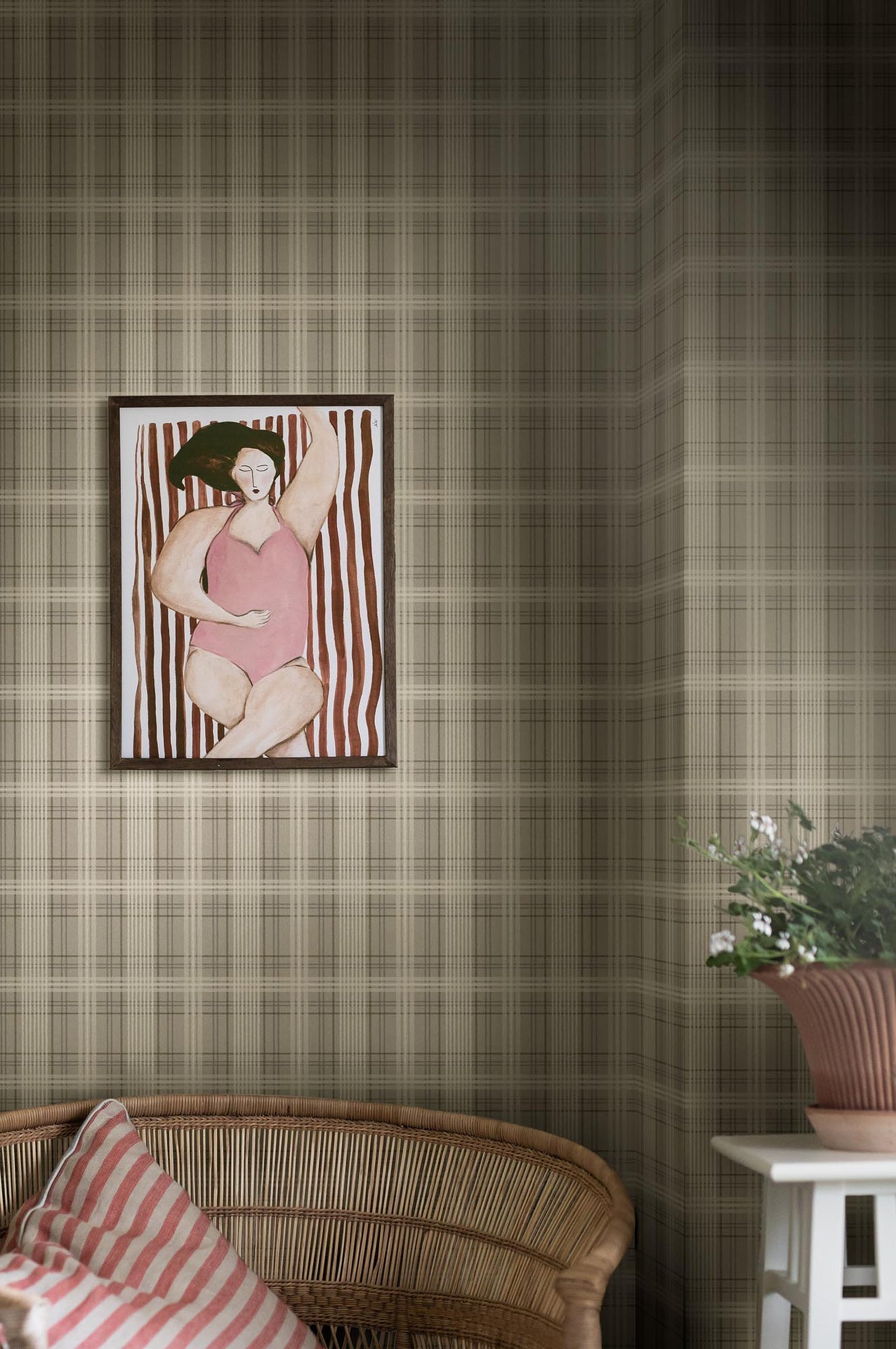 Boråstapeter Cottage garden Tailor´s Tweed 3577 Behang