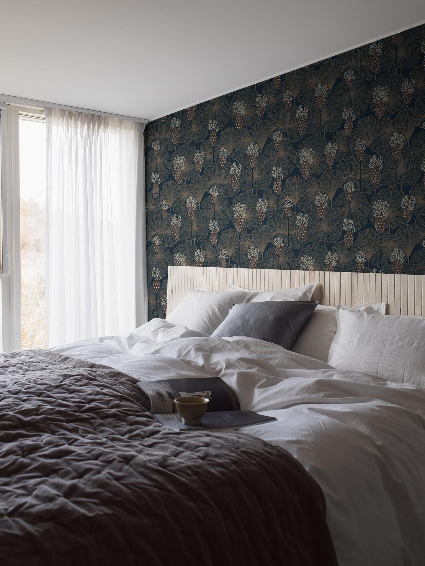 Boråstapeter Eastern Simplicity Umbrella Leaves 3118 Behang