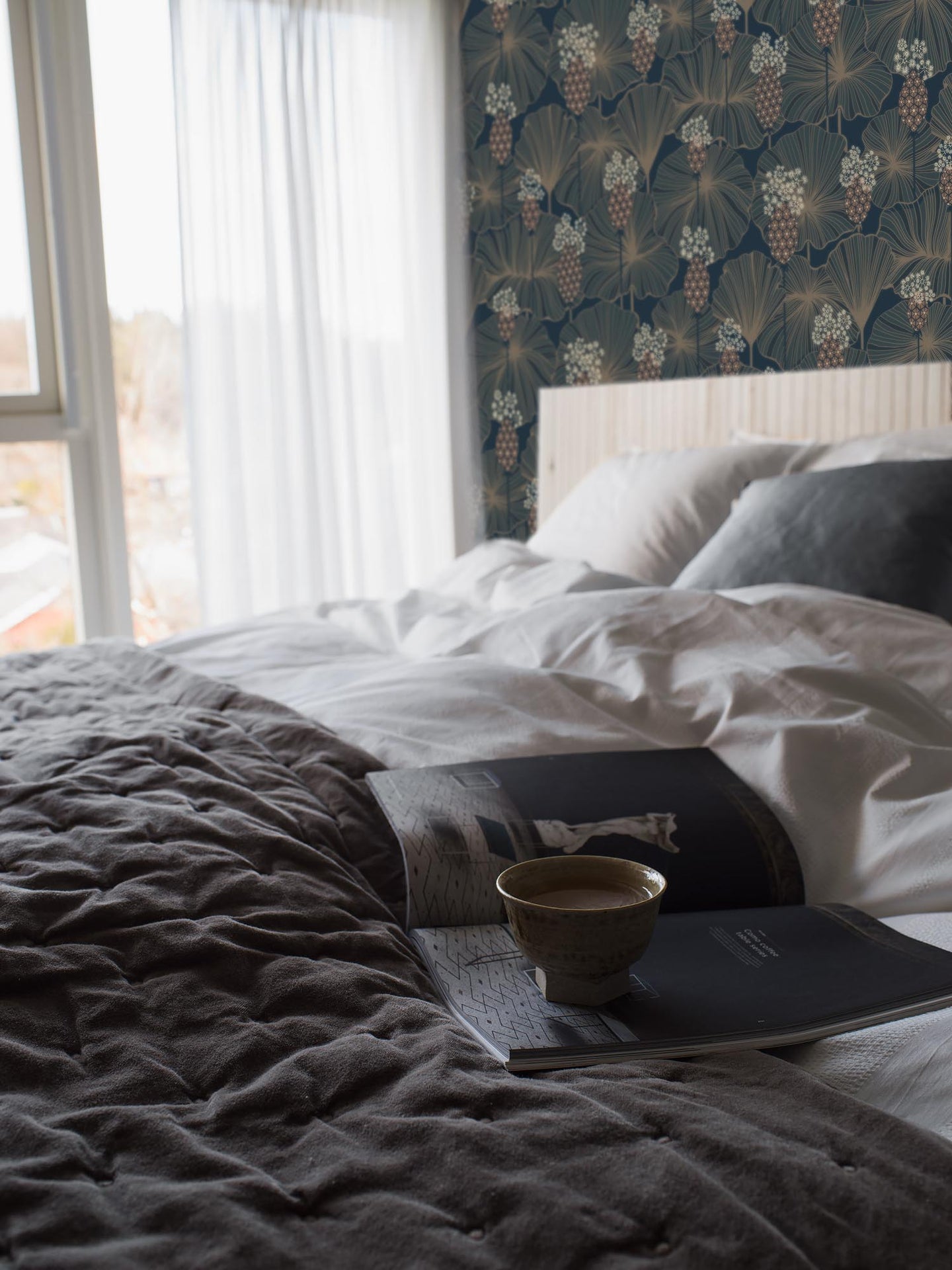 Boråstapeter Eastern Simplicity Umbrella Leaves 3118 Behang