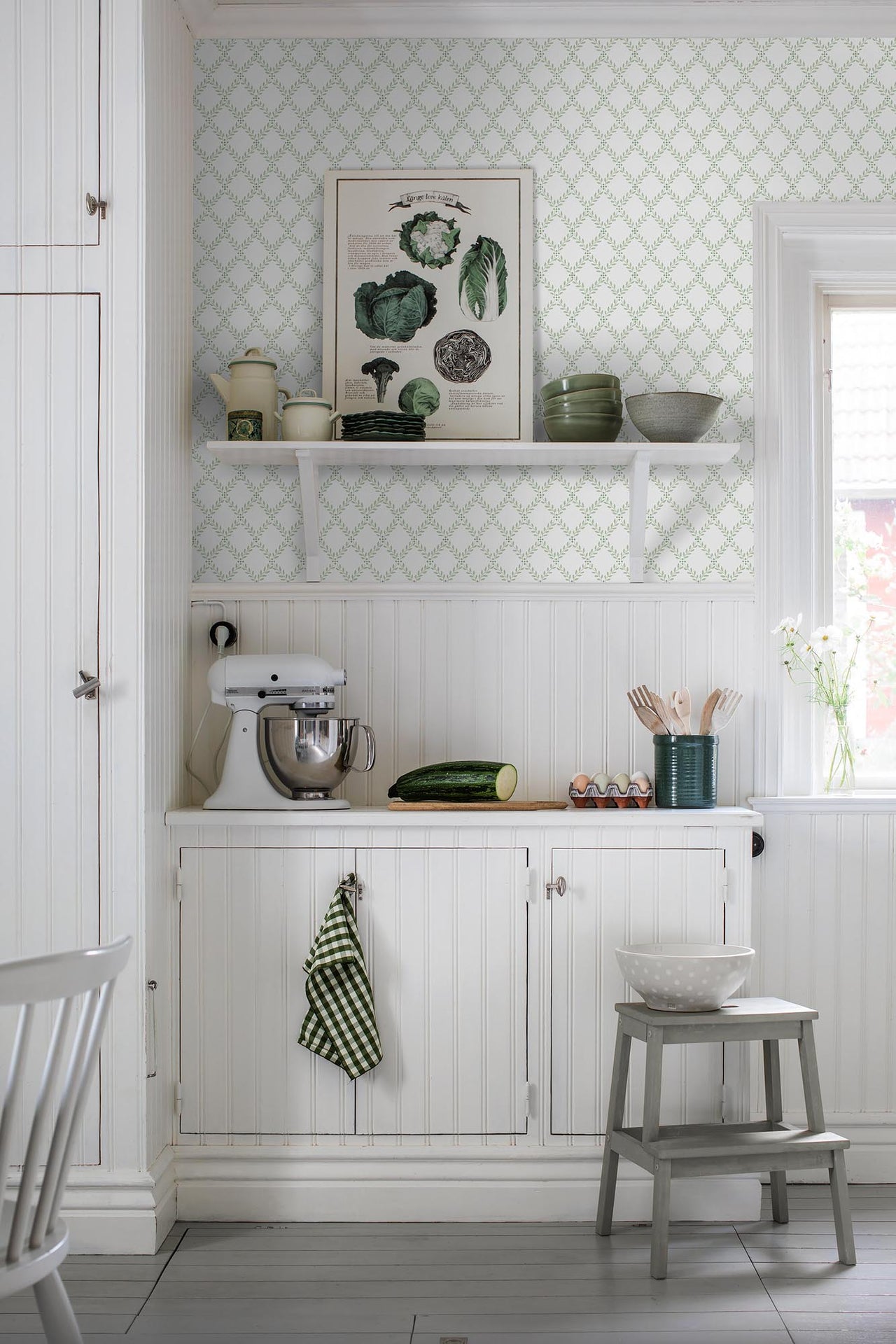 Boråstapeter Falsterbo III Trellis Leaves 7671 Behang