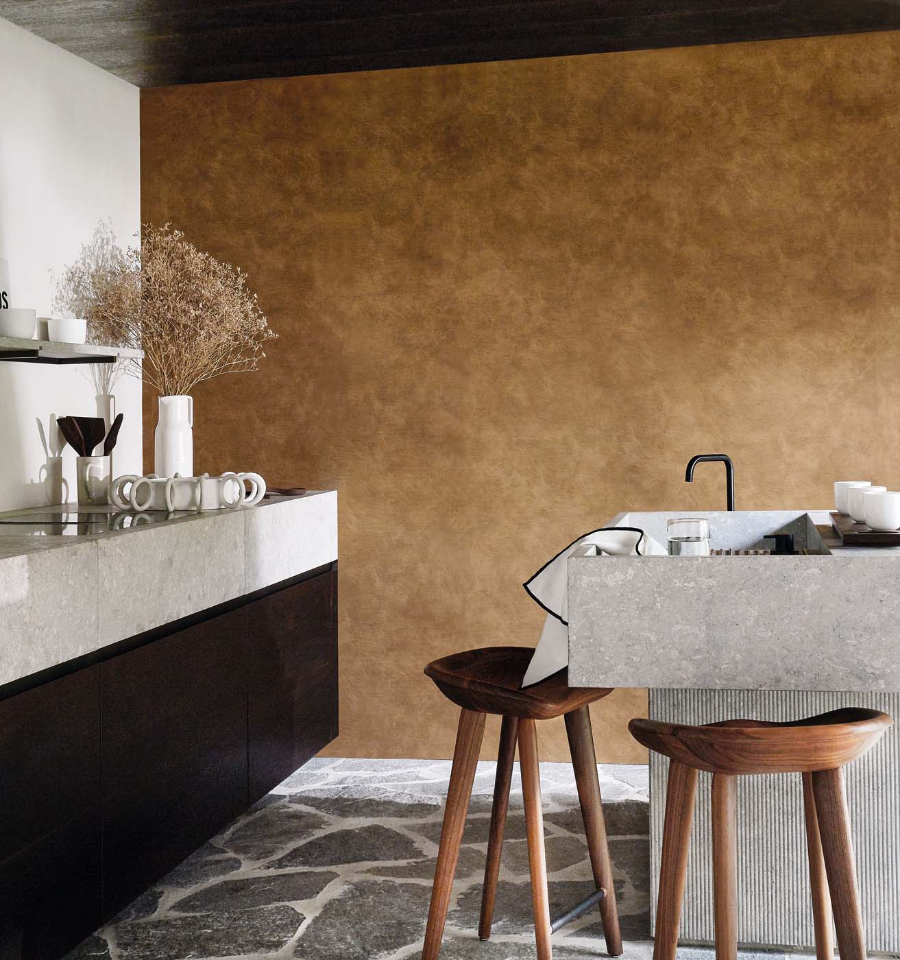 Casamance Mouvements Argile - A75492344 Behang