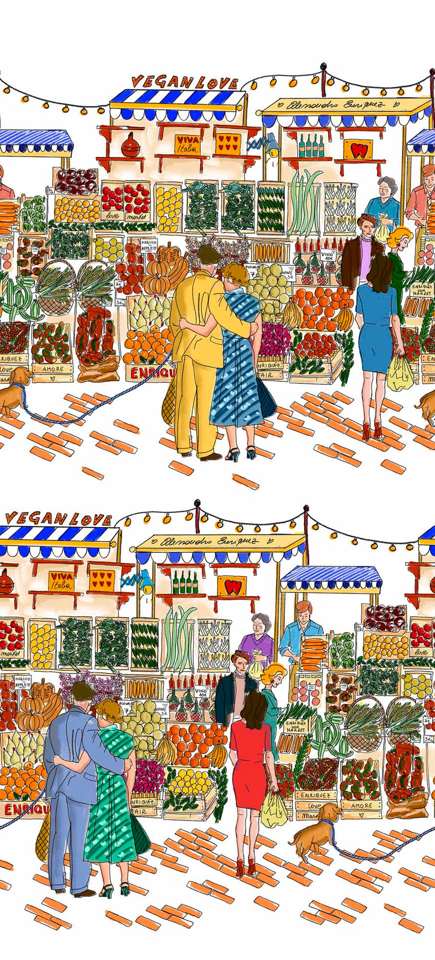 Hooked on Walls Enriquezland La Vucciria 25543 Behang