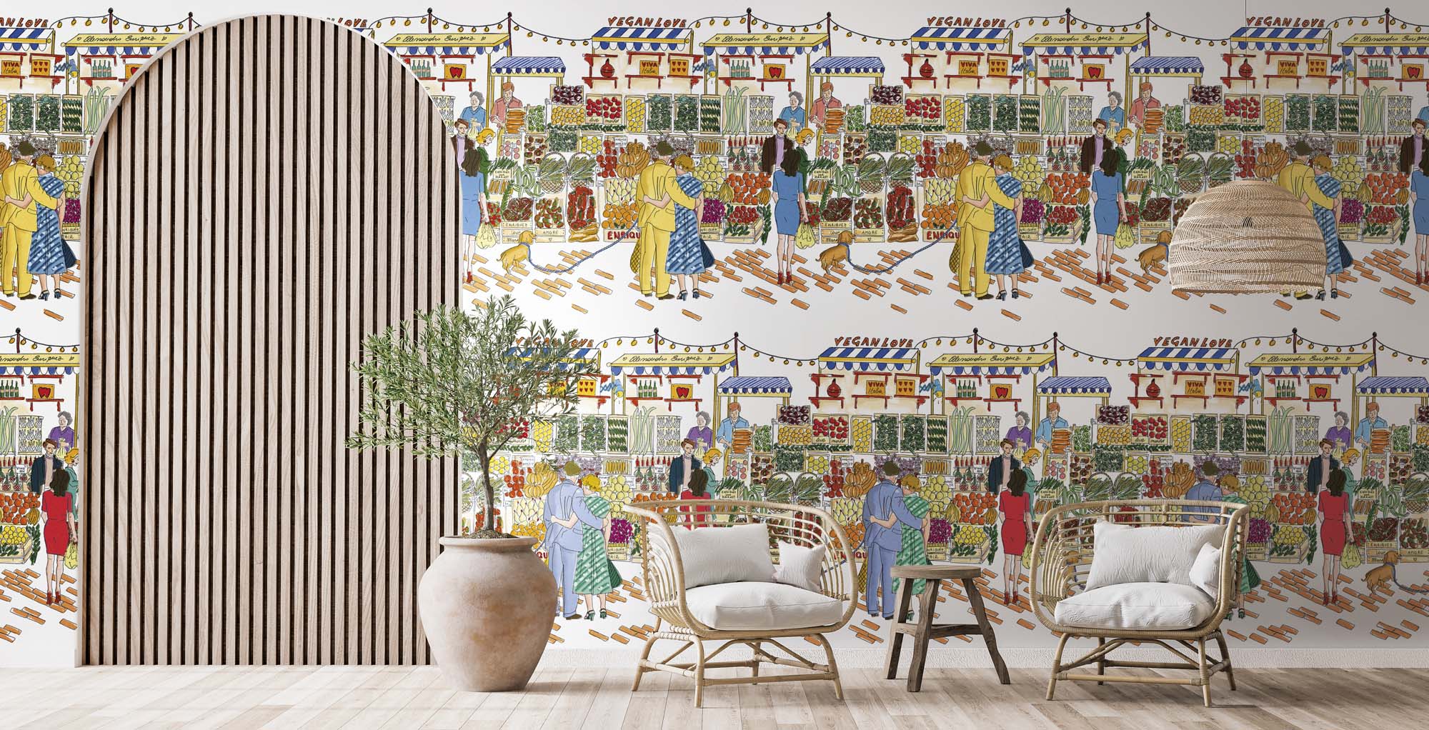 Hooked on Walls Enriquezland La Vucciria 25543 Behang