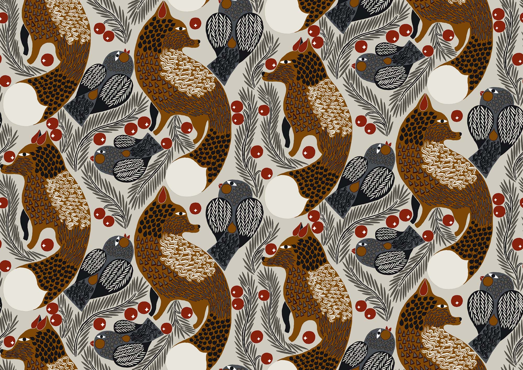 Hooked on Walls Marimekko Volume 06 Ketunmarja 25175 Behang