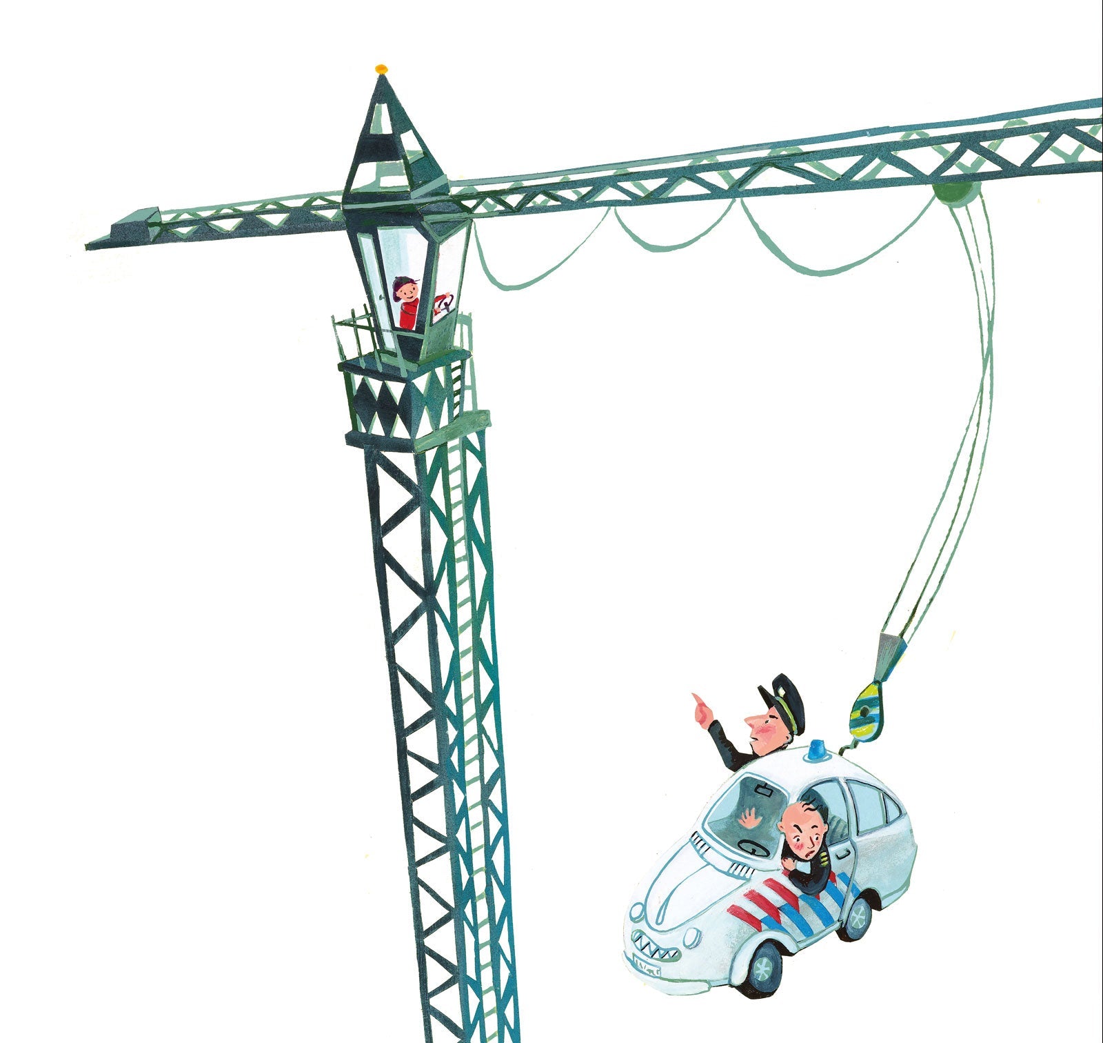 KEK Amsterdam Crane Driver WS-091 - 6 Sheets Behang