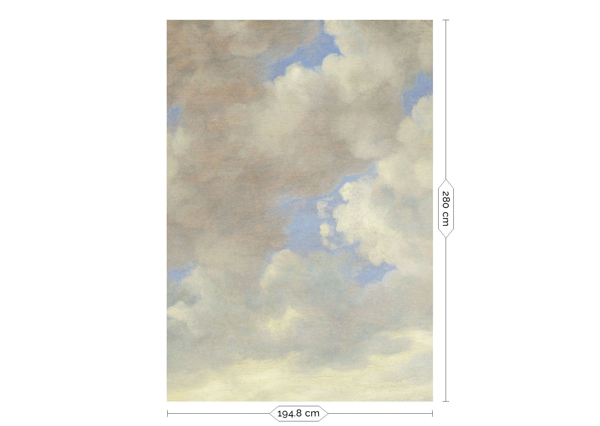 KEK Amsterdam Golden Age Clouds WP-205 - 4 Sheets Behang