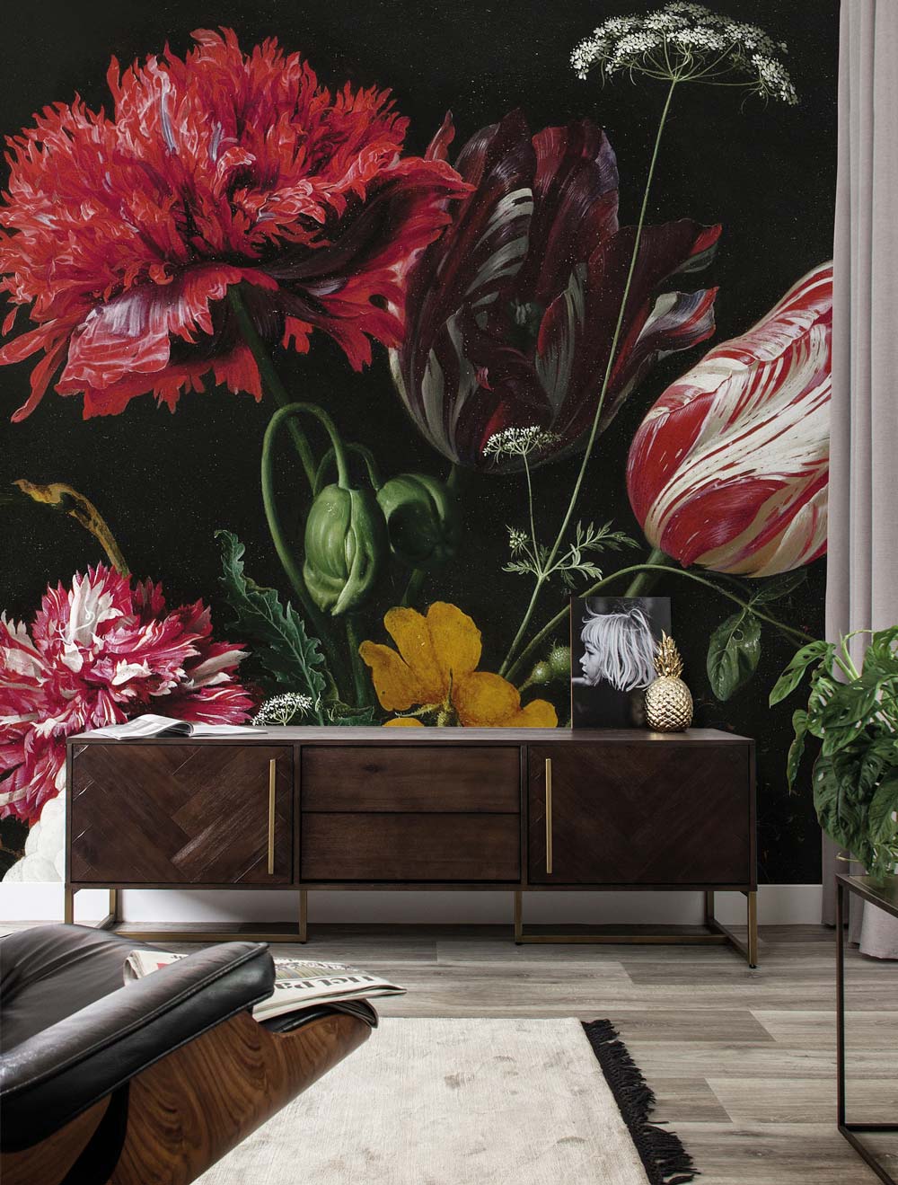KEK Amsterdam Golden Age Flowers WP-201 - 4 Sheets Behang