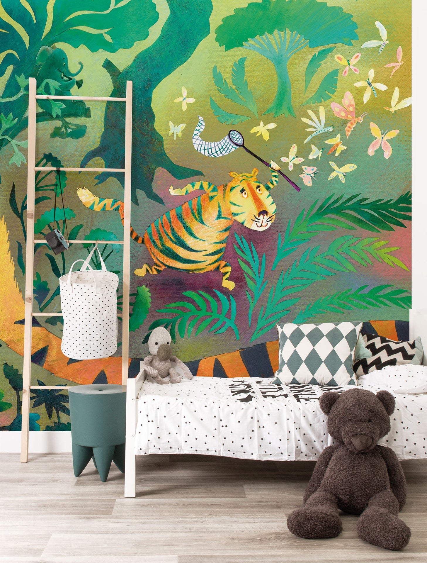 KEK Amsterdam Hunting Tiger WS-081 - 6 Sheets Behang