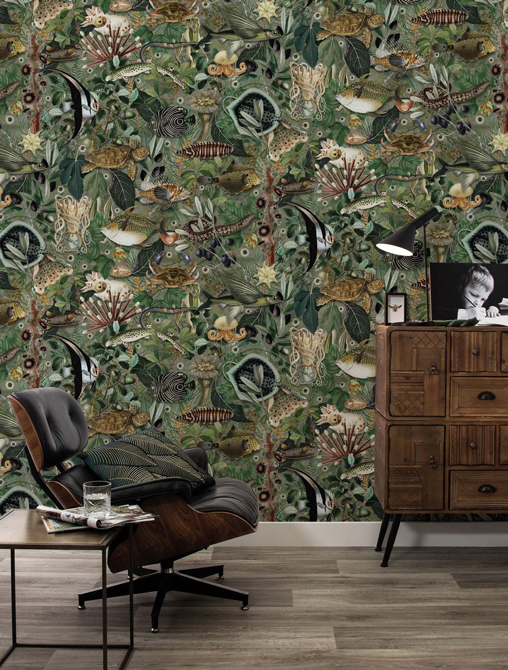 KEK Amsterdam Underwater Jungle WP-685 - 4 Sheets Behang
