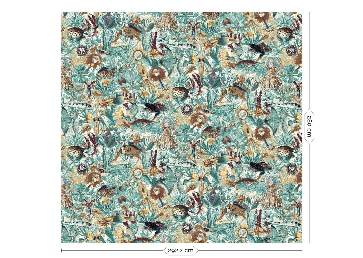 KEK Amsterdam Underwater Jungle WP-689 - 6 Sheets Behang