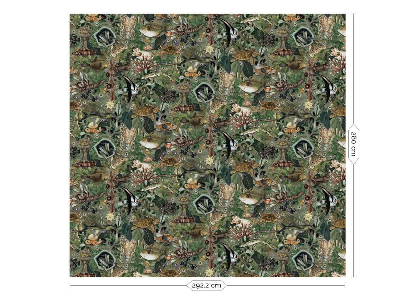 KEK Amsterdam Underwater Jungle WP-691 - 6 Sheets Behang