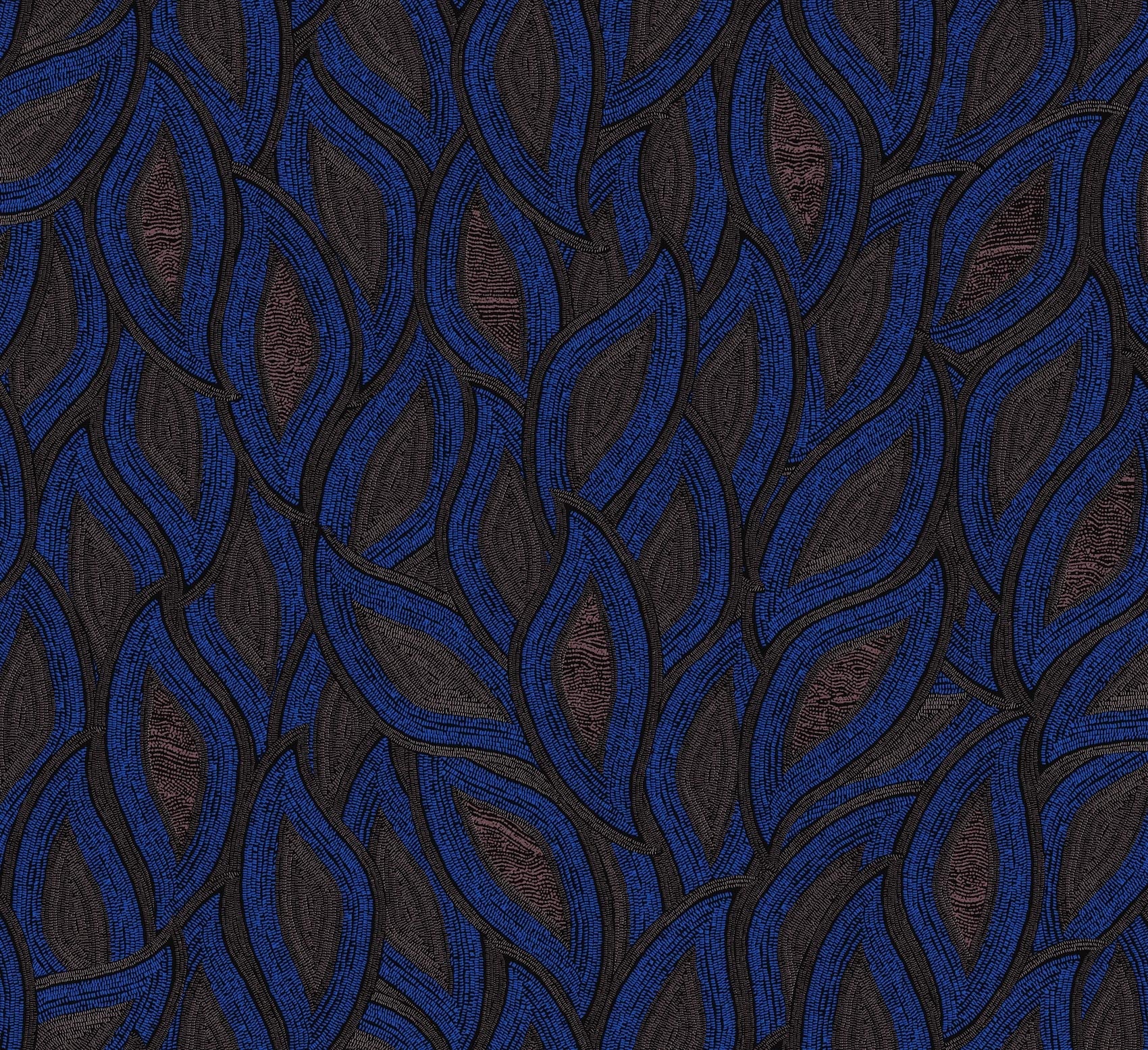 Khrôma Terra Maeva Indigo TER406 Behang