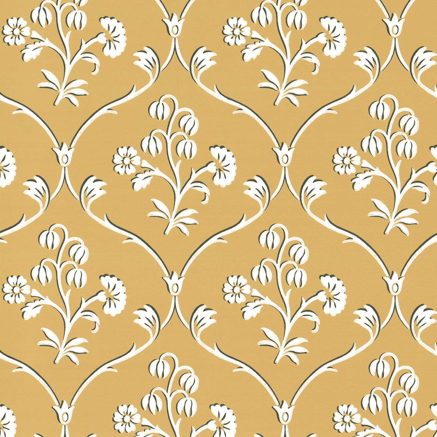 Little Green London Wallpapers Cranford Wheat Behang