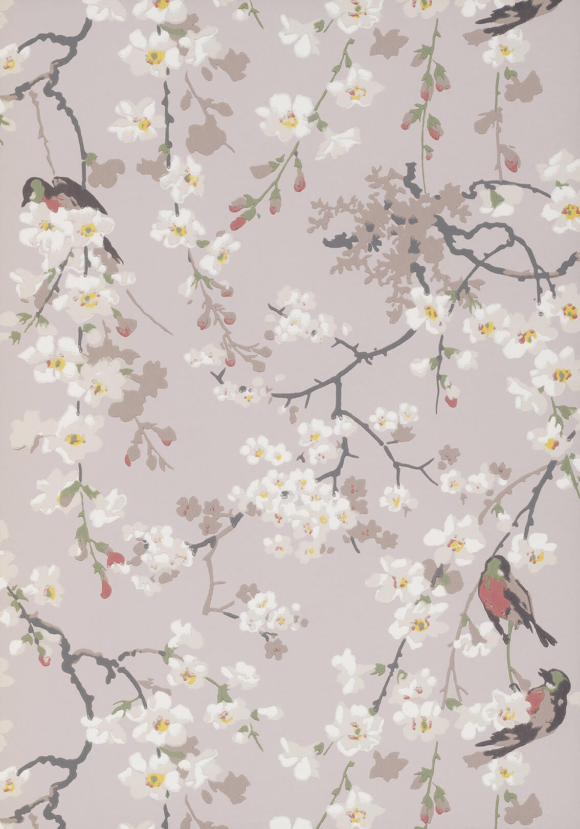 Little Green National Trust II Massingberd Blossom Grey Behang