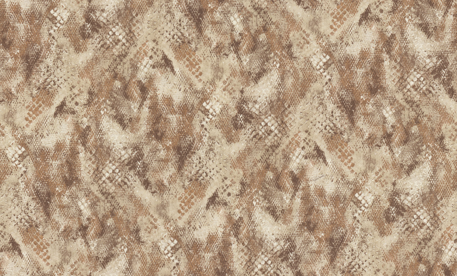 Roberto Cavalli 9 - Dessin Bruin - 21051 Behang