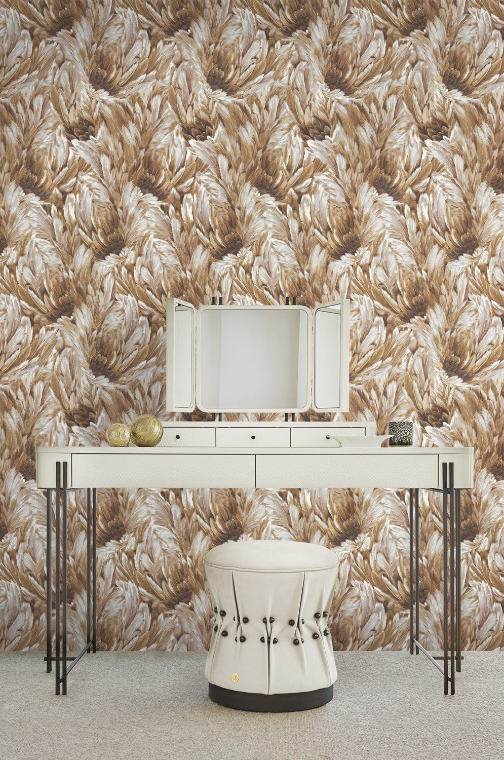 Roberto Cavalli 9 - Veer Bruin - 21009 Behang