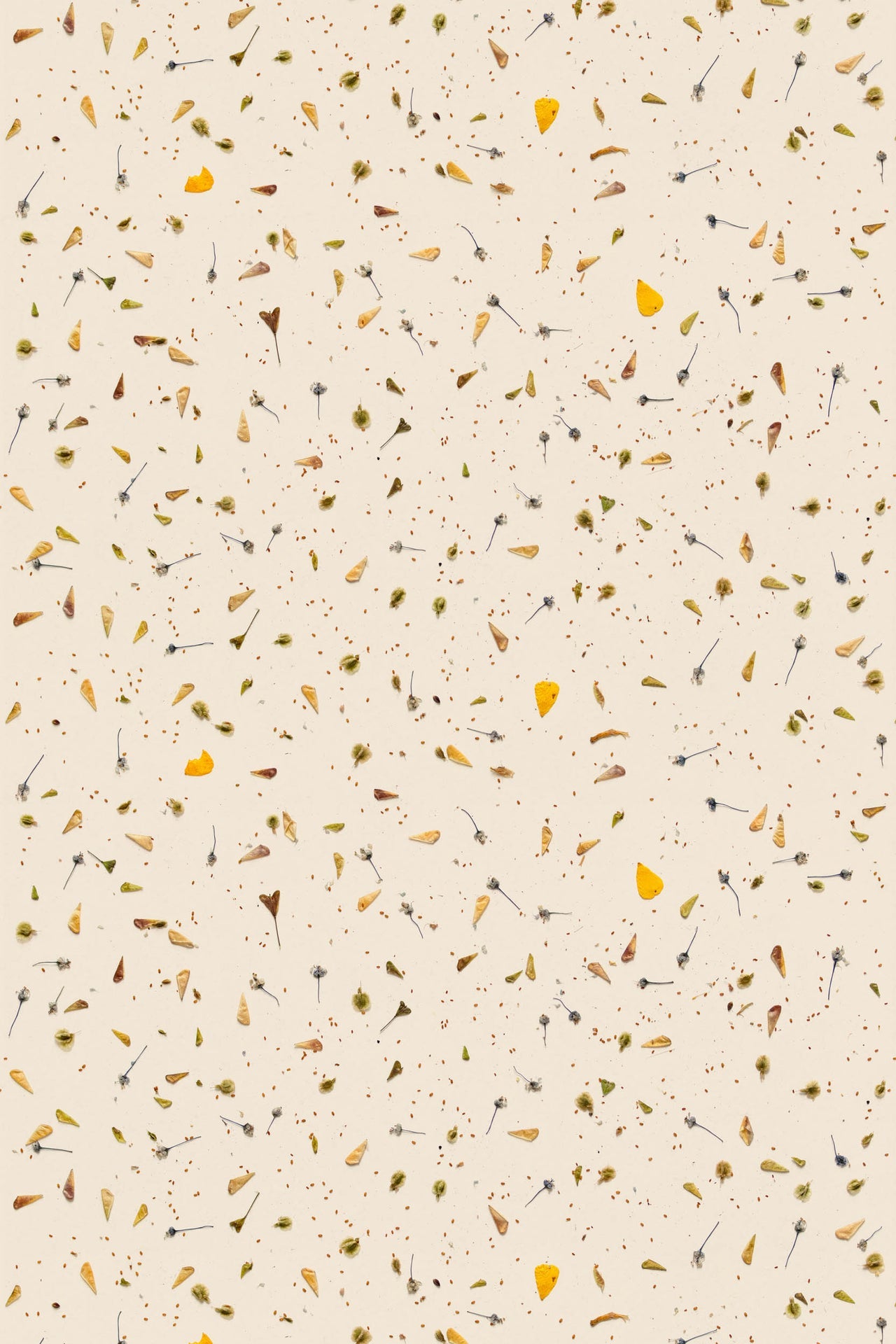 Studio Ditte Bloemen Confetti Geel Behang