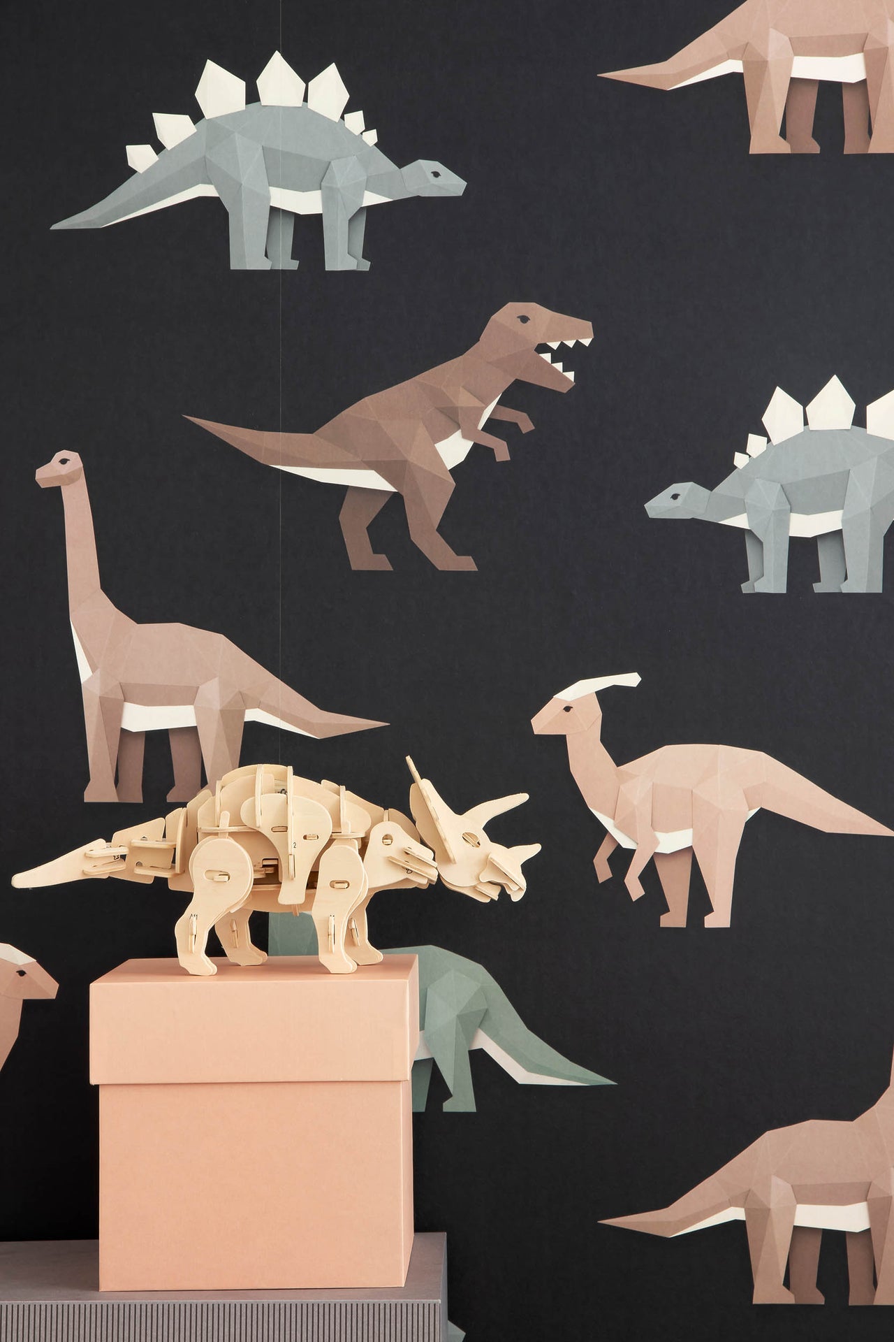 Studio Ditte Dinosaurus Donker Behang