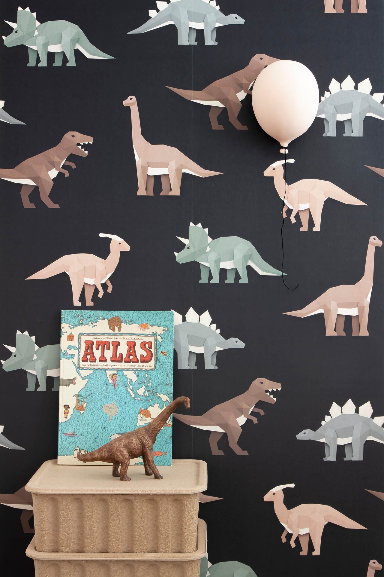 Studio Ditte Dinosaurus Donker Behang