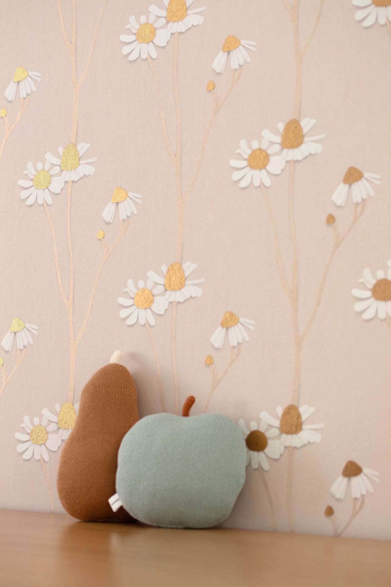 Studio Ditte Kamille Poederroze &Goud Behang