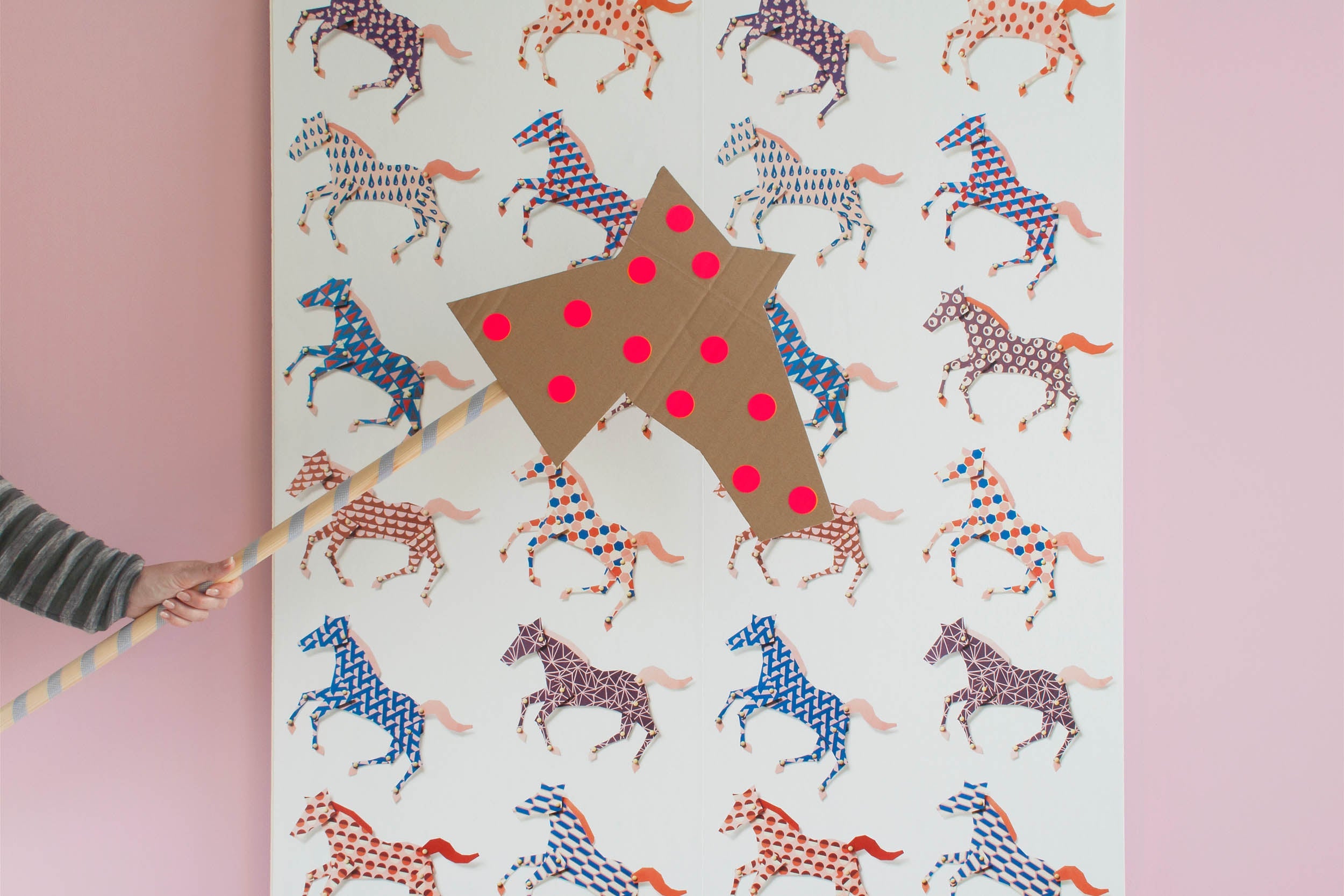 Studio Ditte Paarden Rennende Paarden Behang