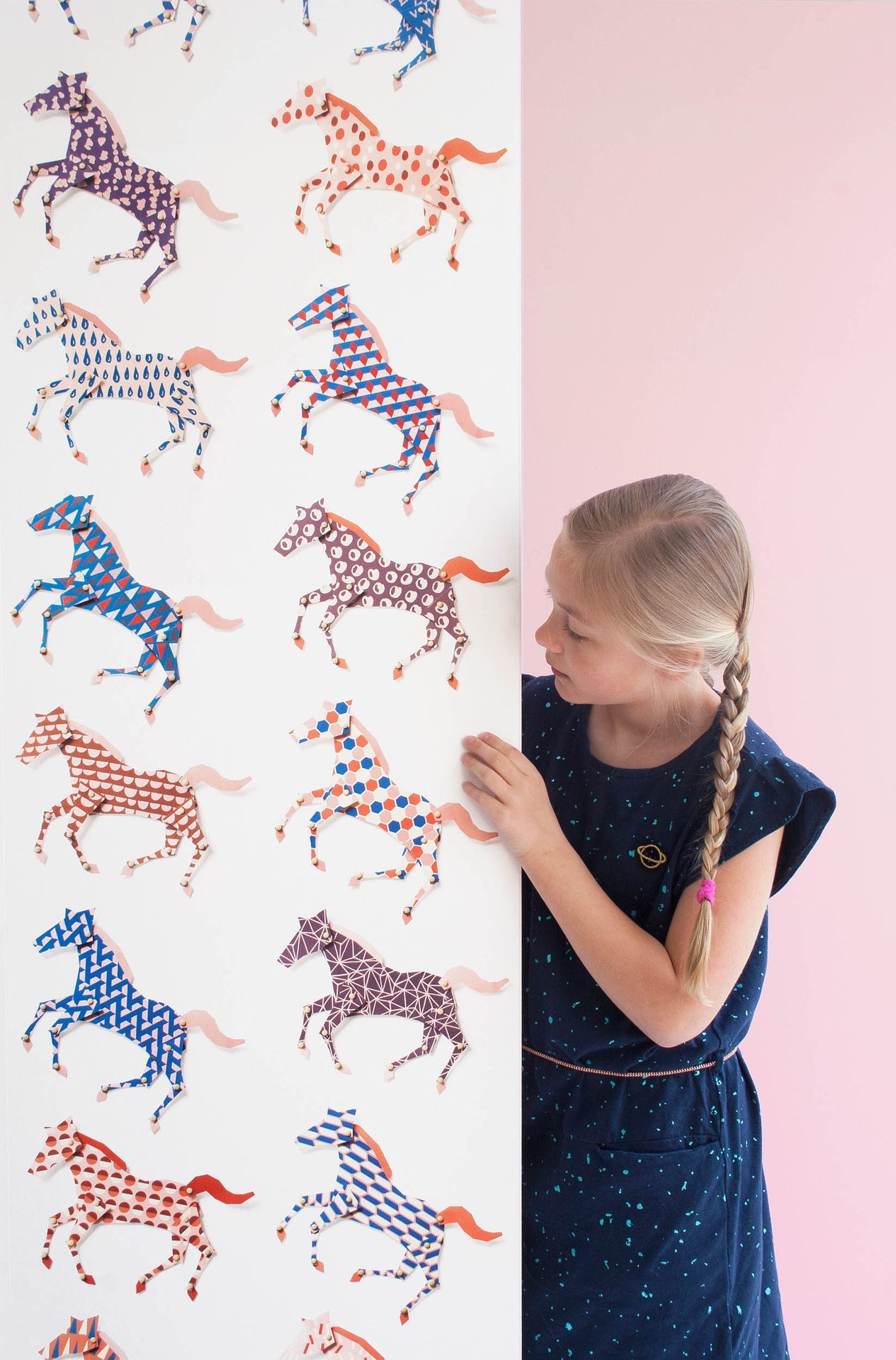 Studio Ditte Paarden Rennende Paarden Behang