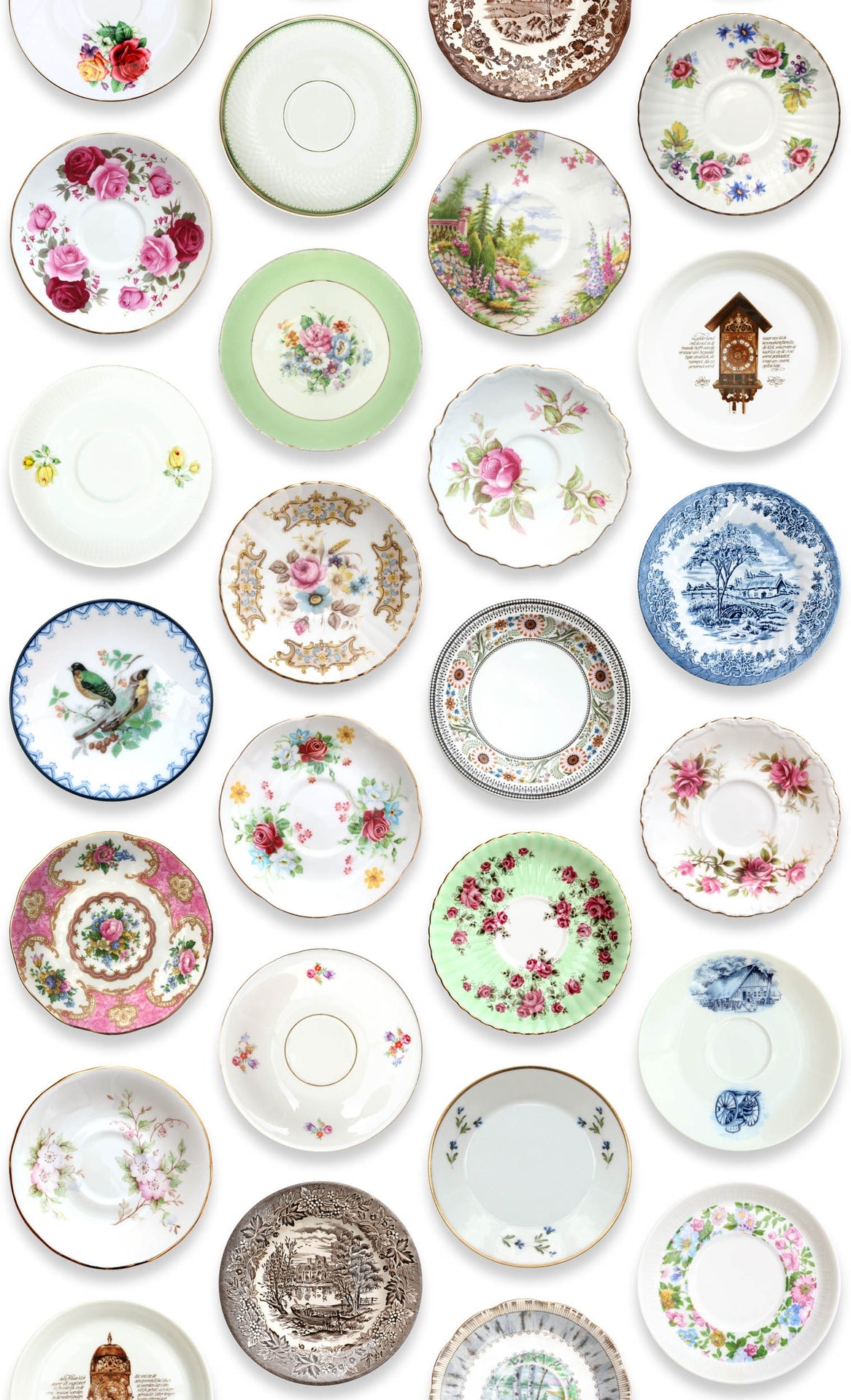 Studio Ditte Porselein Kleurrijke Schotels Behang