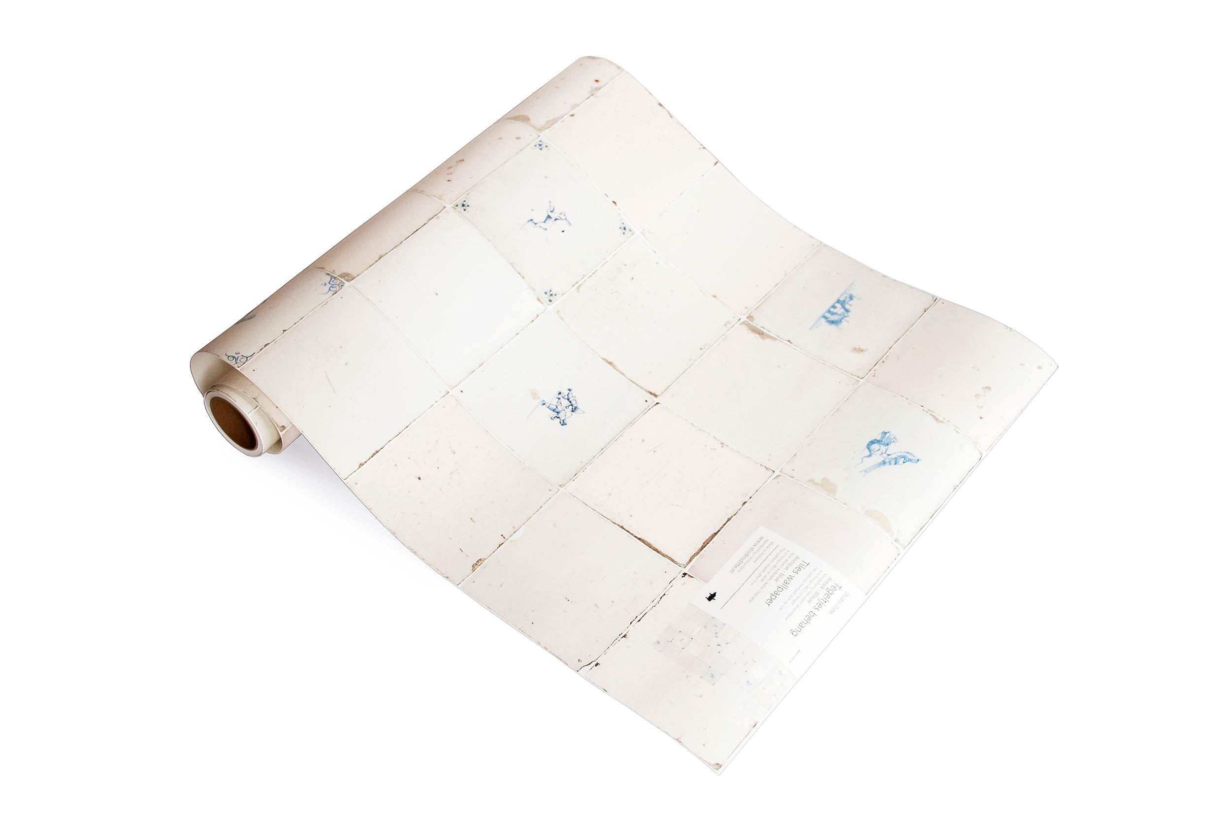 Studio Ditte Tegeltjes Antiek - Blauw Behang