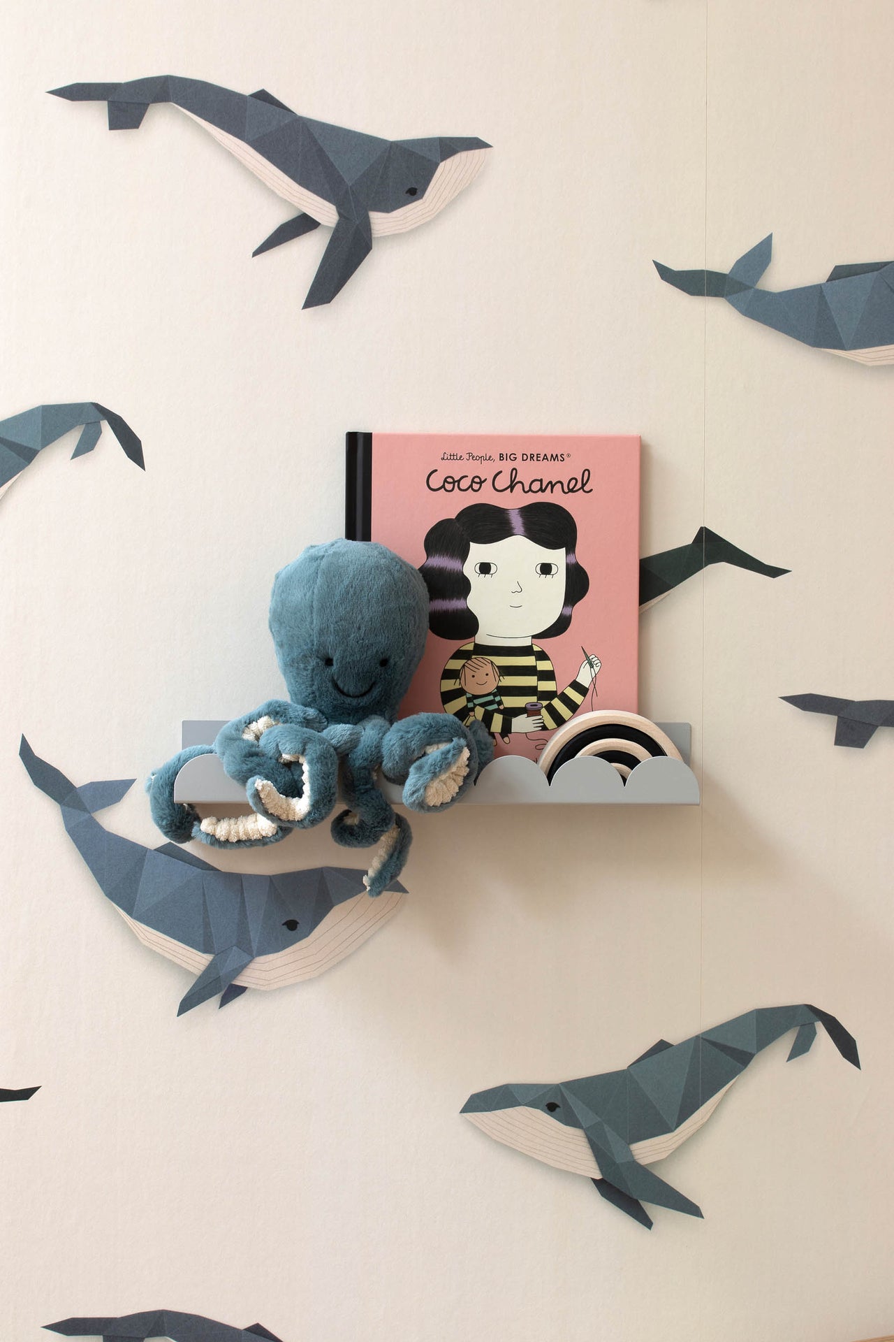 Studio Ditte Walvis Crème Behang