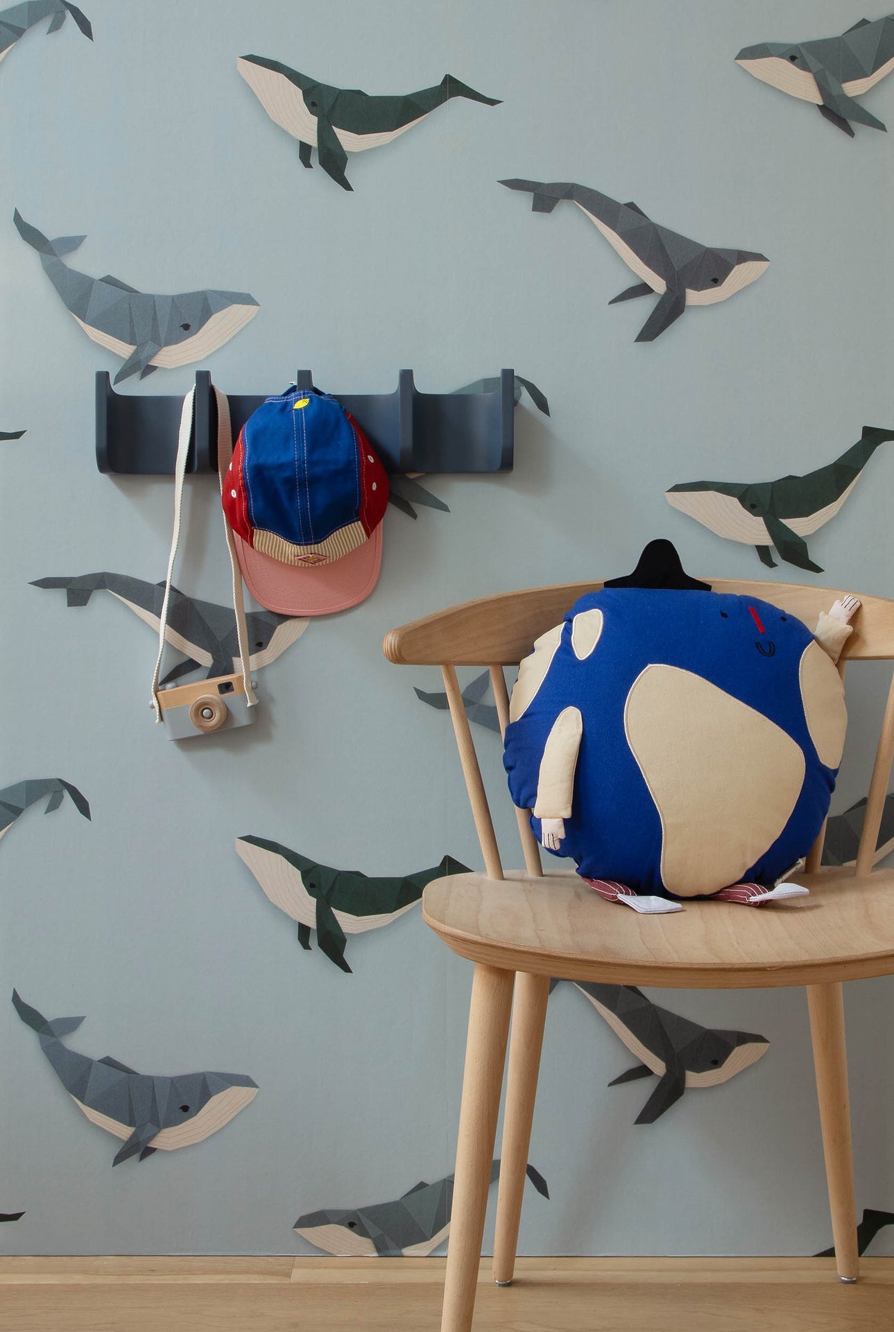 Studio Ditte Walvis Lichtblauw Behang
