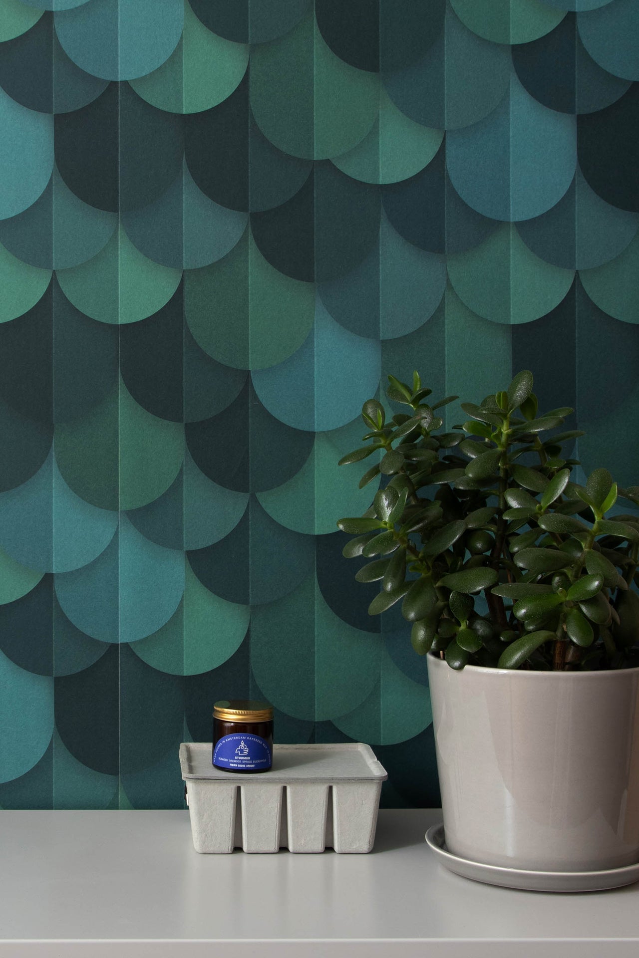 Studio Ditte Waterval Groen Behang