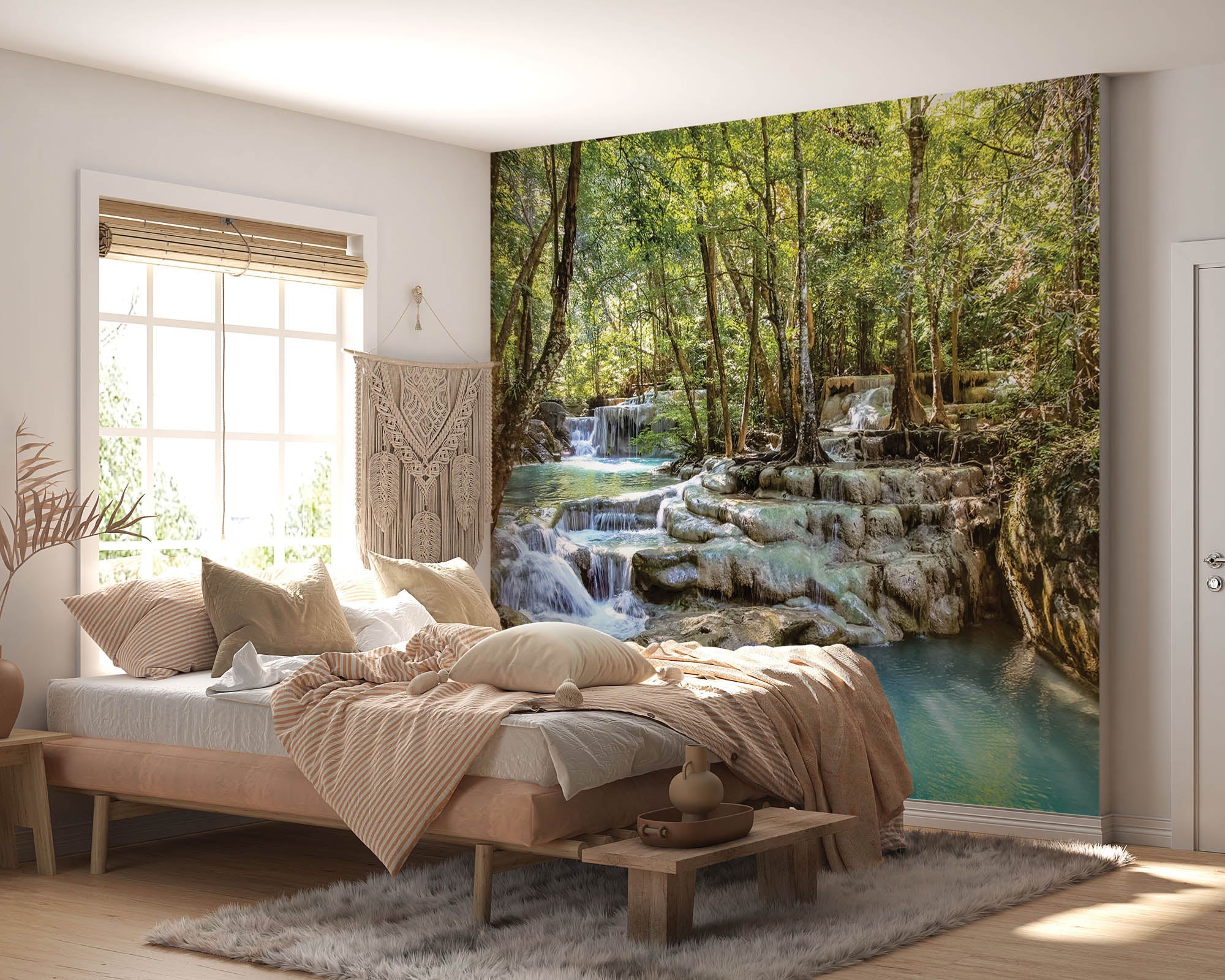 Cascade à travers la forêt - LW00288