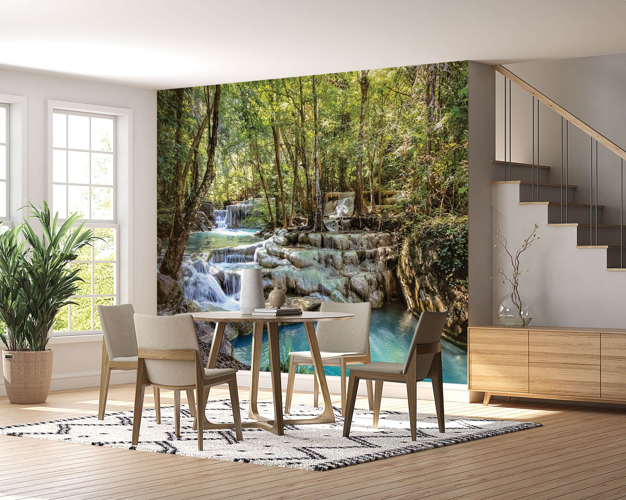 Cascade à travers la forêt - LW00288