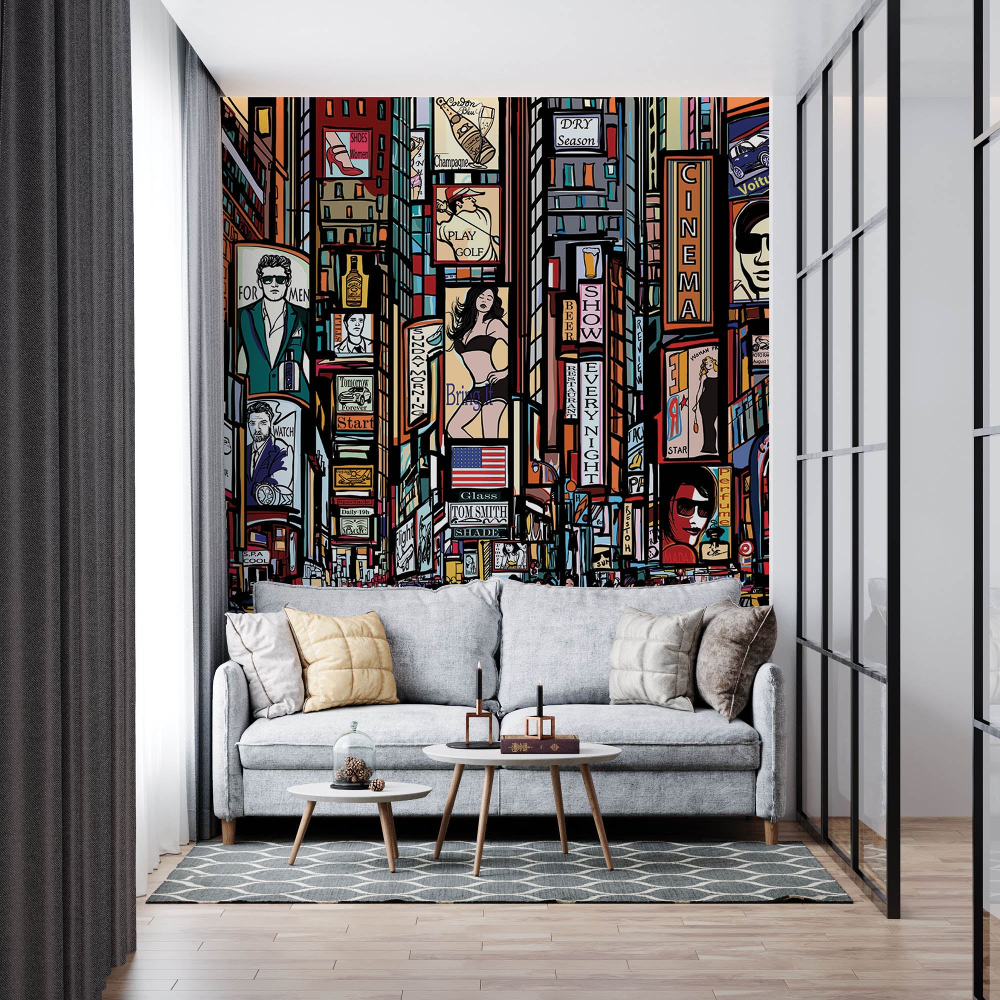 Times Square dessiné - LW00301