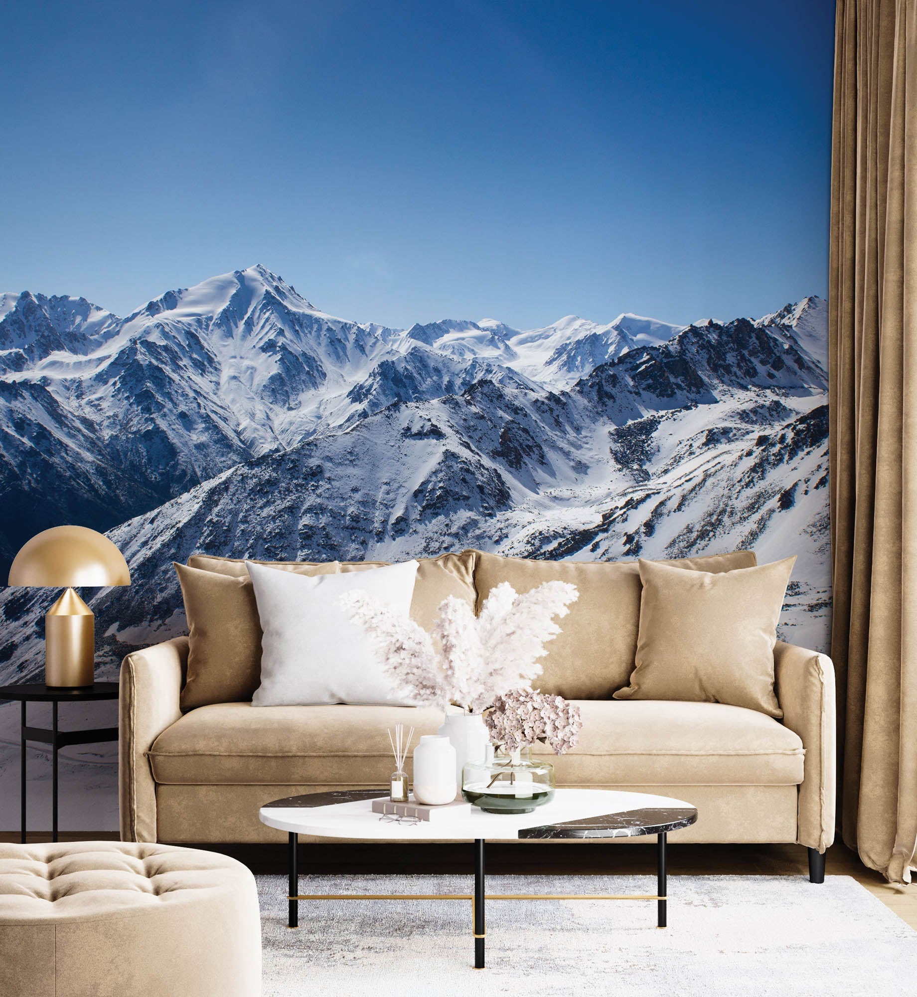 Besneeuwde bergketen Kazakstan - LW00115