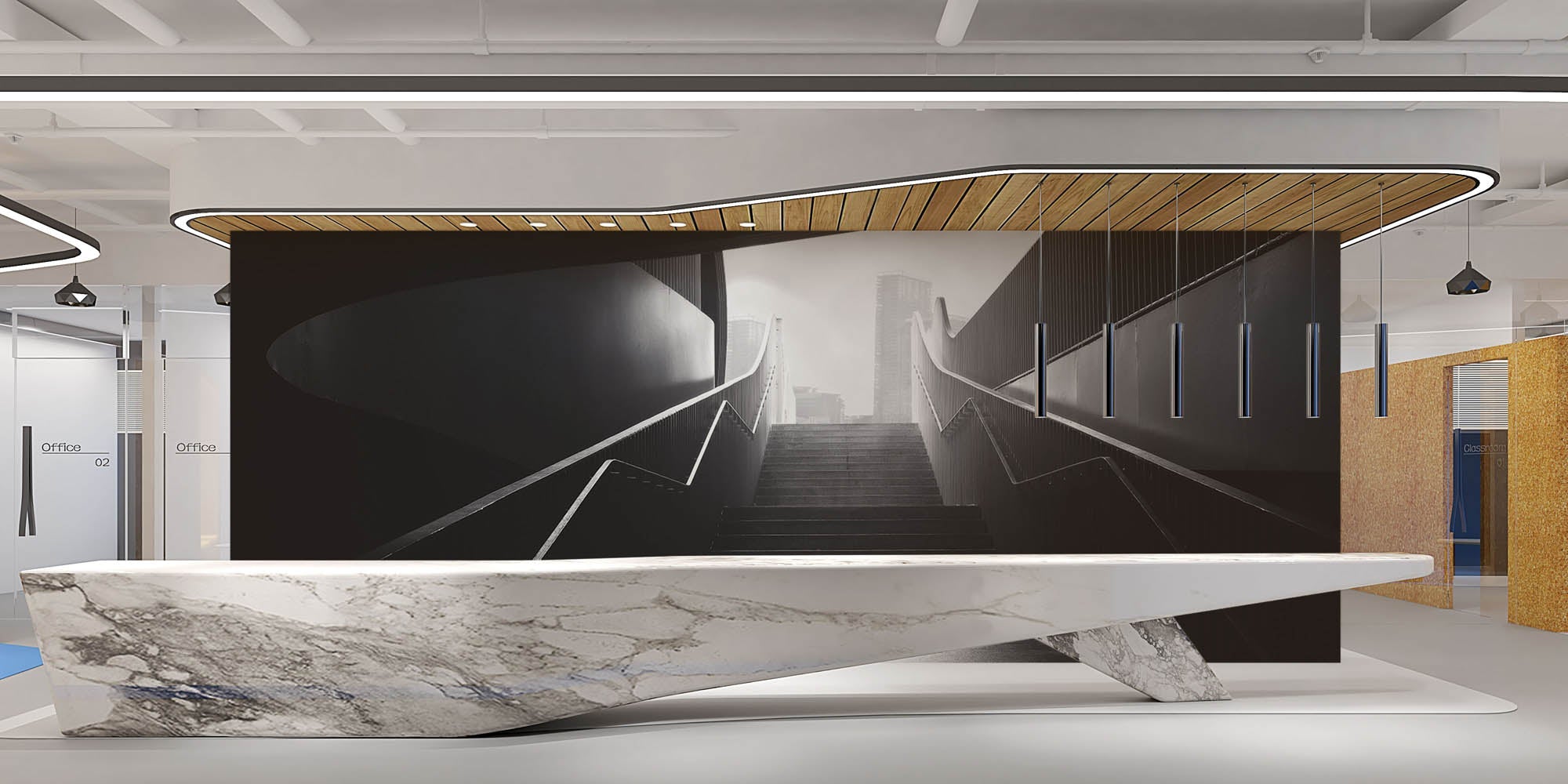 Escalier en ville - LW00029