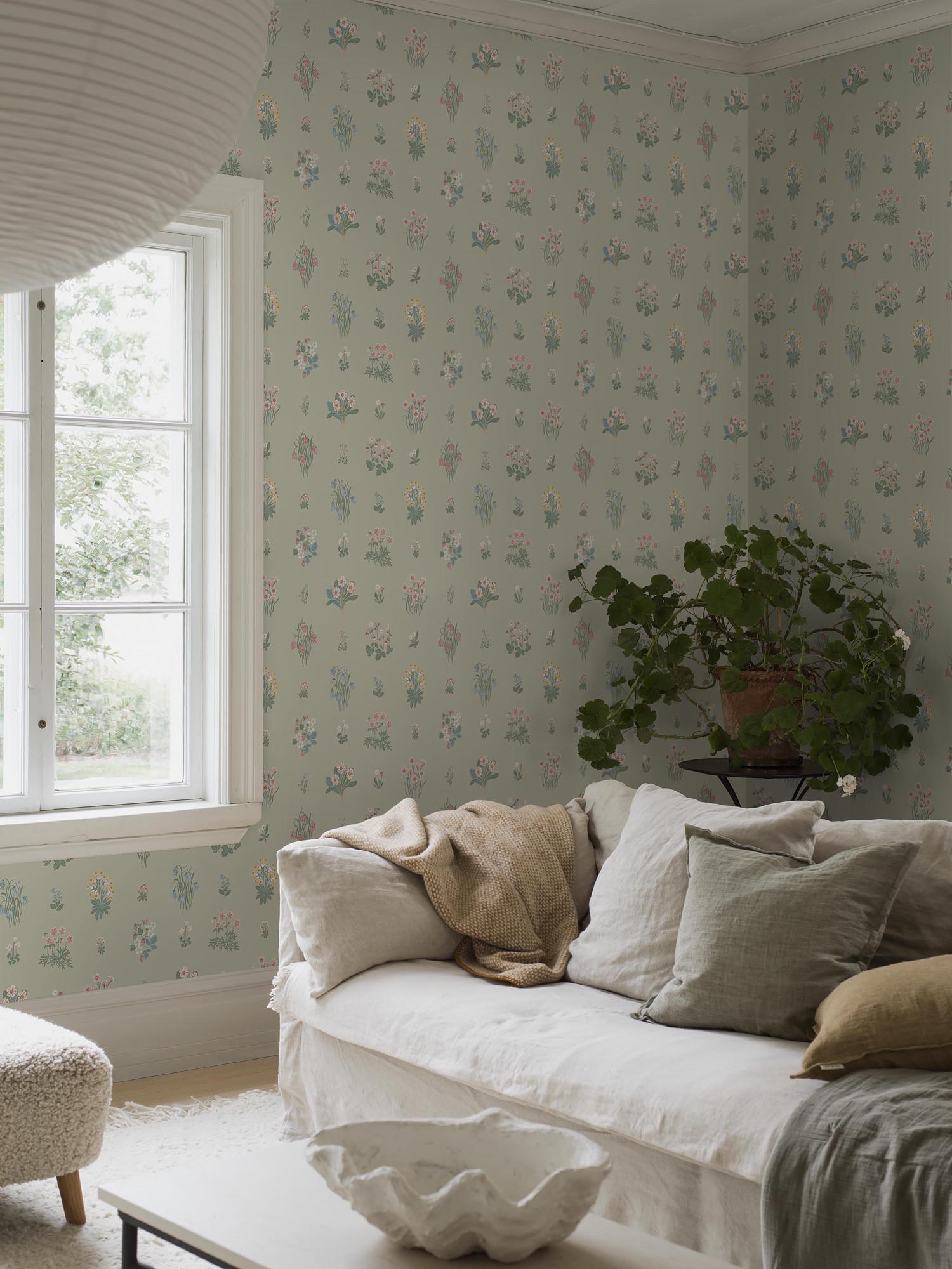 Boråstapeter Österlen Ängsflora 6950