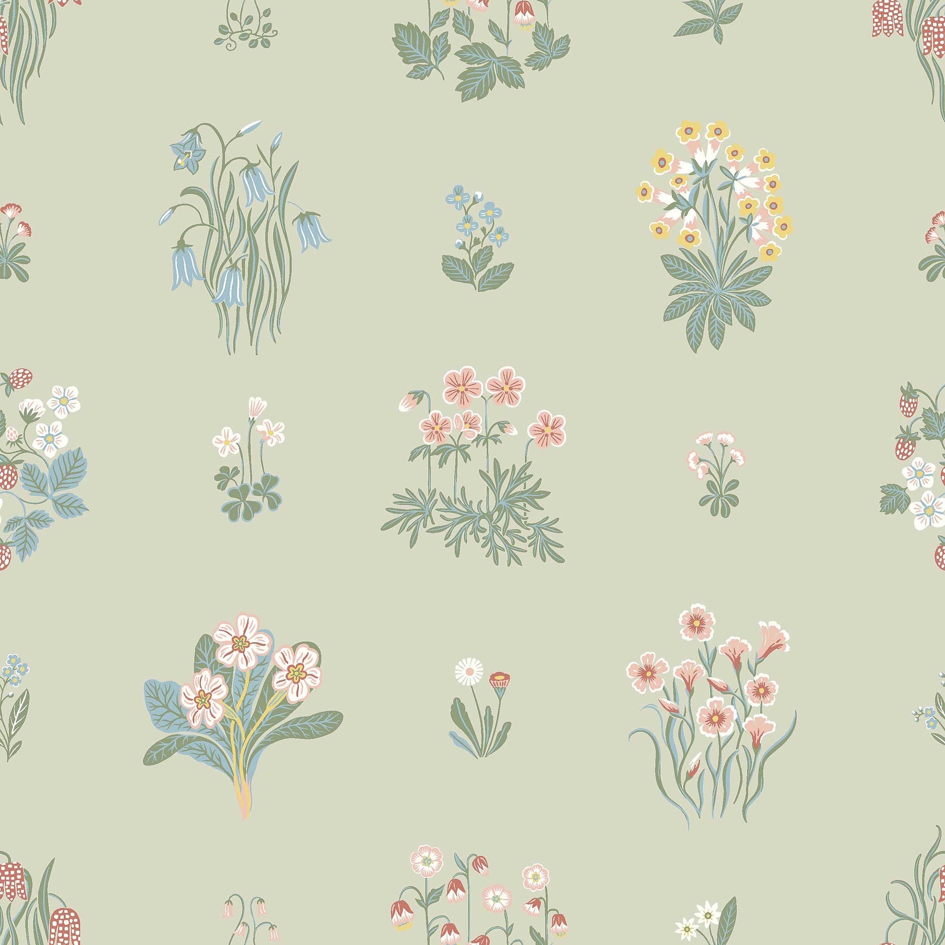 Boråstapeter Österlen Ängsflora 6950