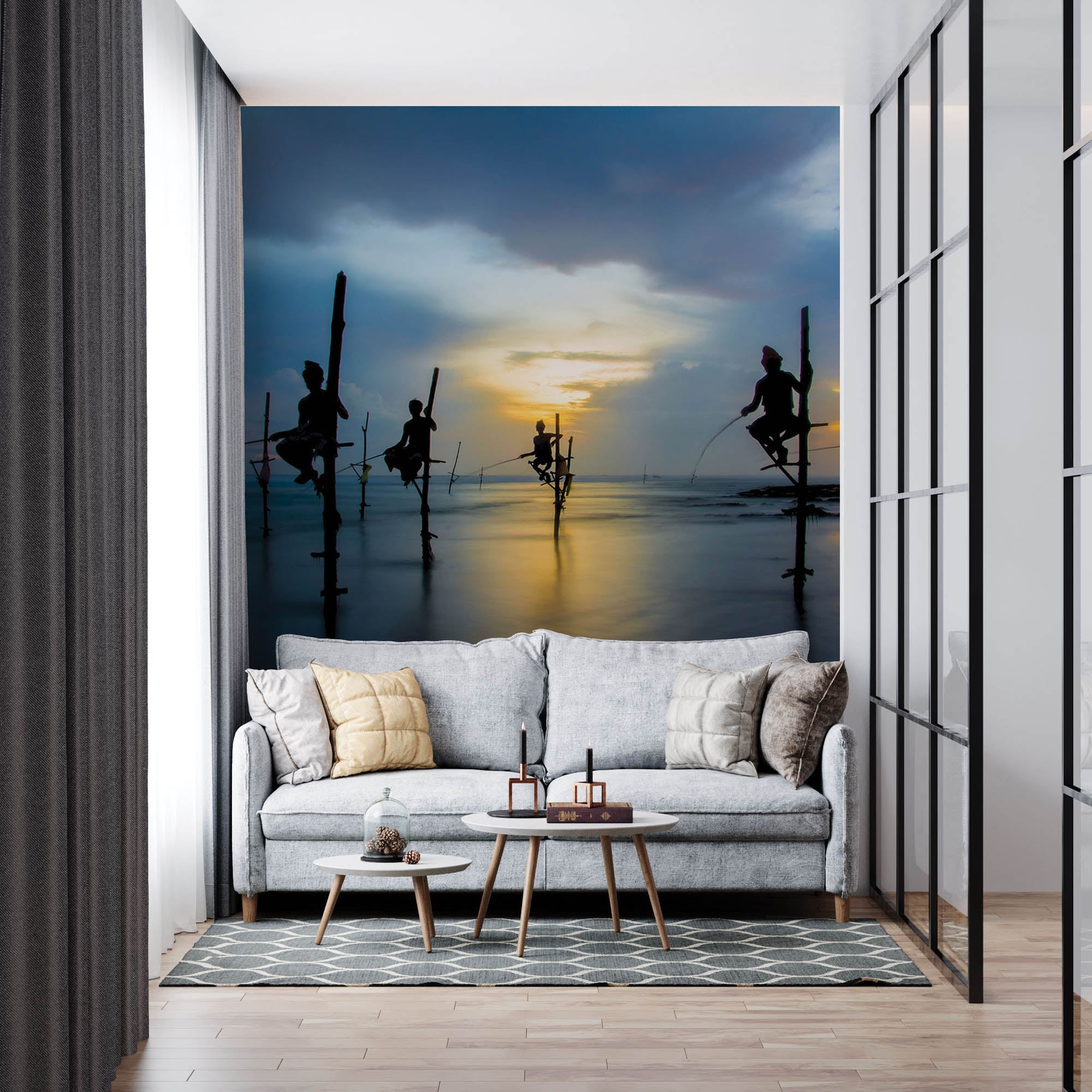 Pêcheurs traditionnels Sri Lanka - LW00089