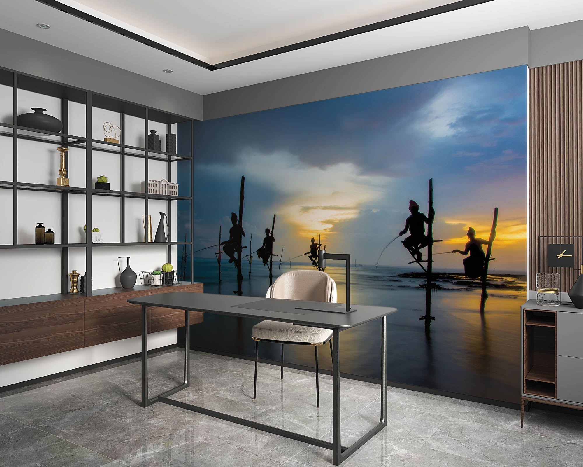 Pêcheurs traditionnels Sri Lanka - LW00089