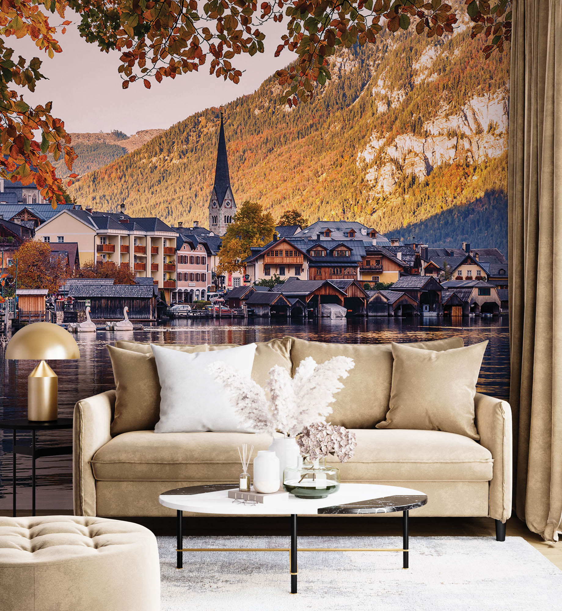 Zonsondergang in Hallstatt- LW00385