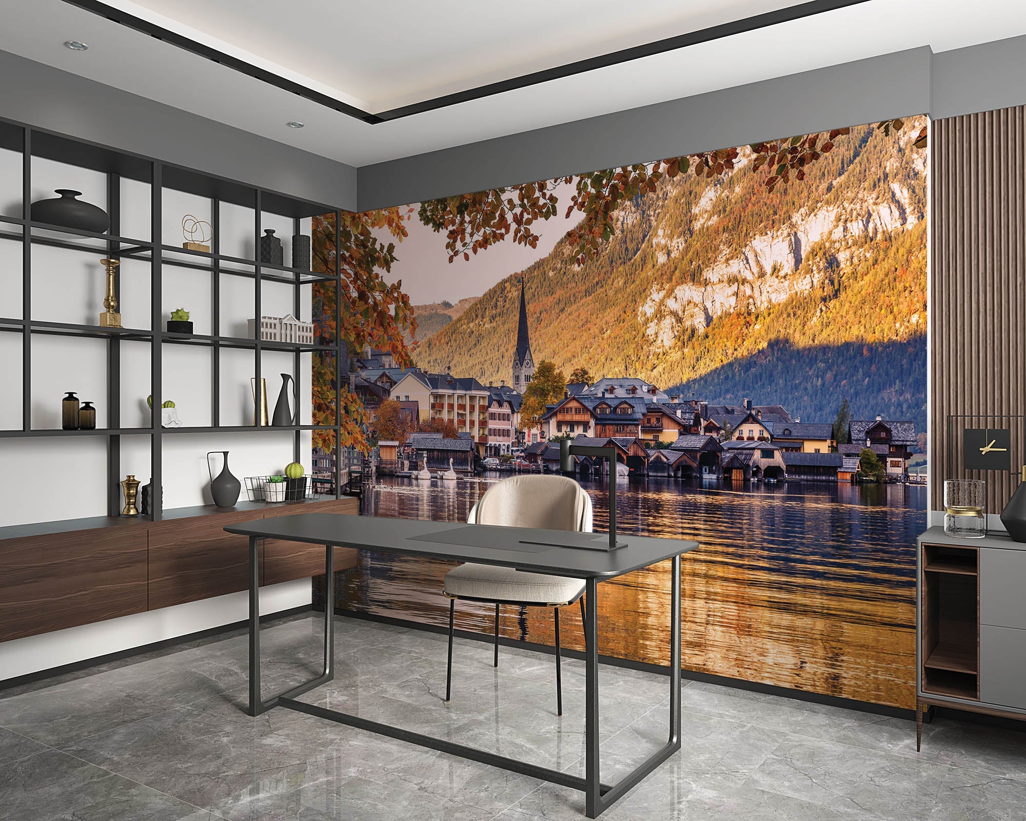 Zonsondergang in Hallstatt- LW00385