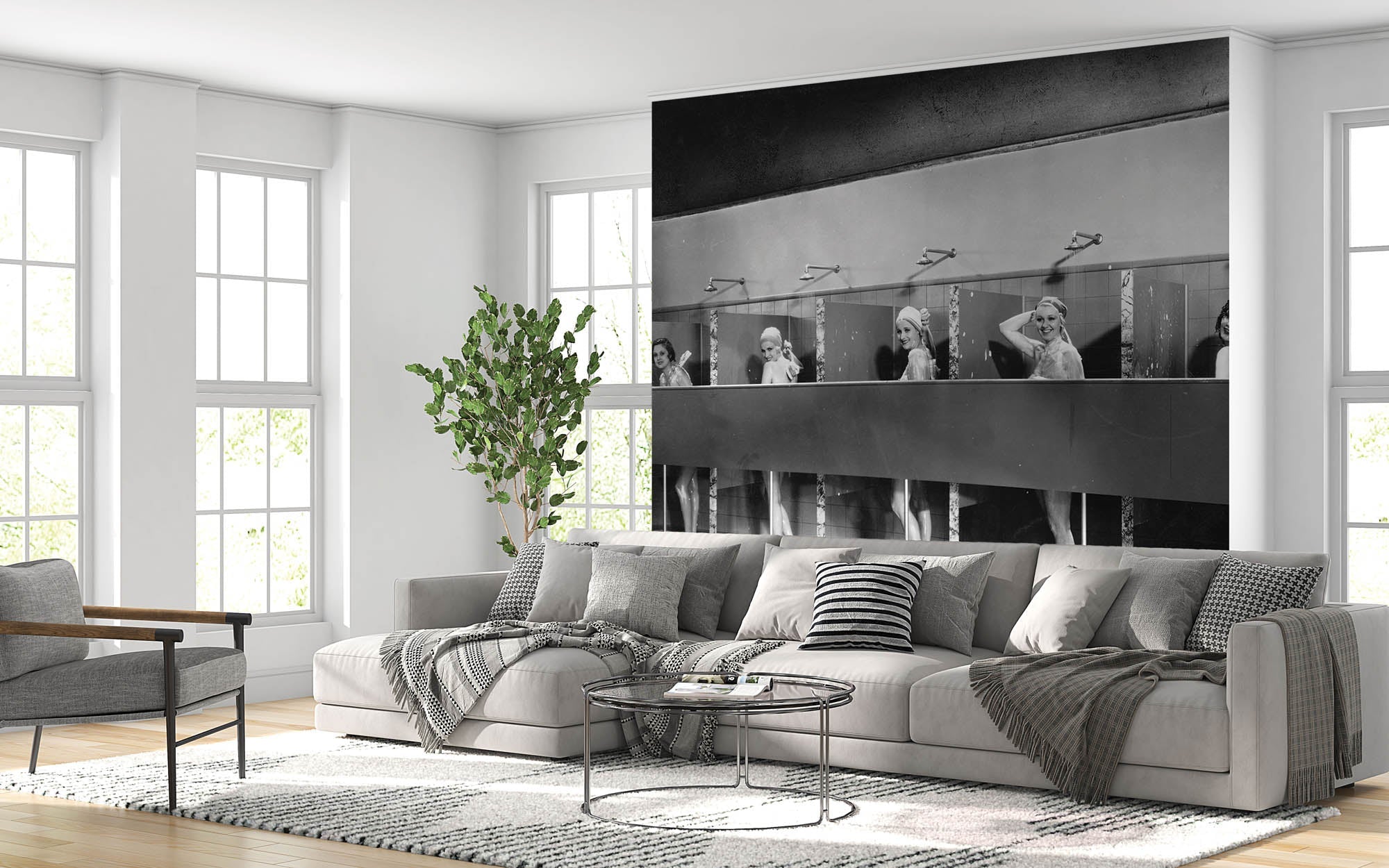 Femmes sous la douche, vintage  - LW00403