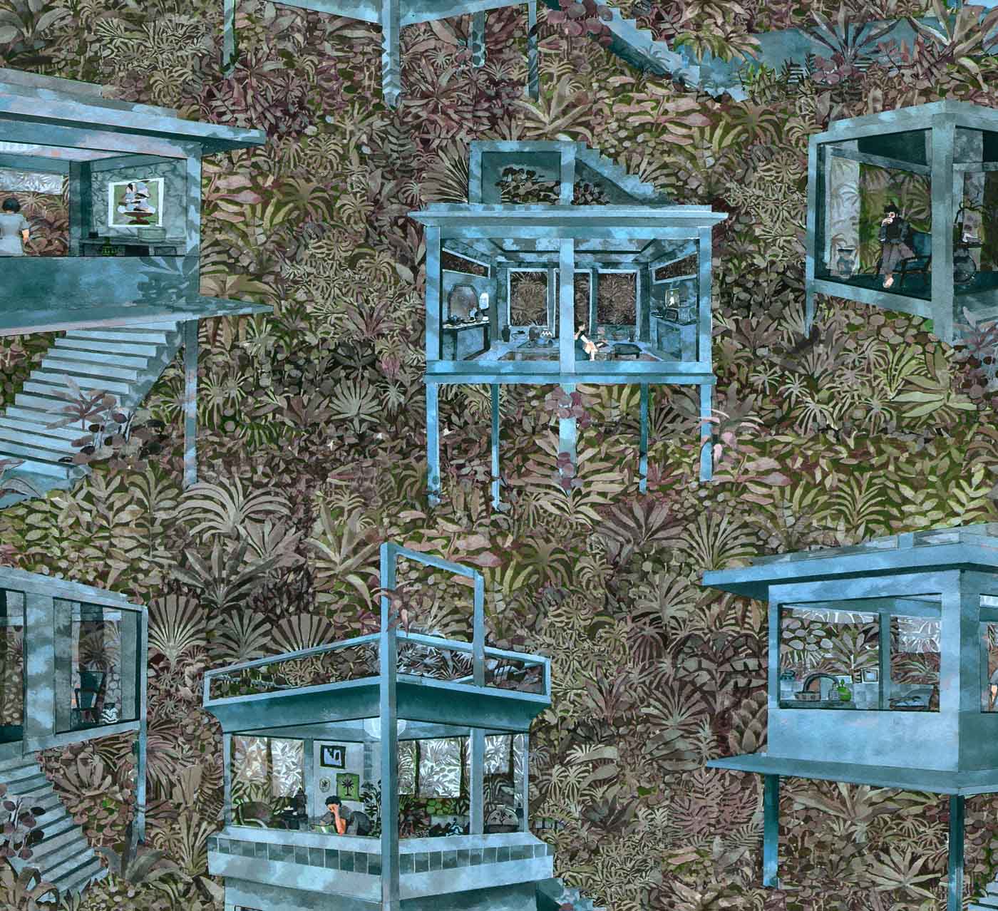 Arte Decors & Panoramiques Palafitas Amazonia 97582