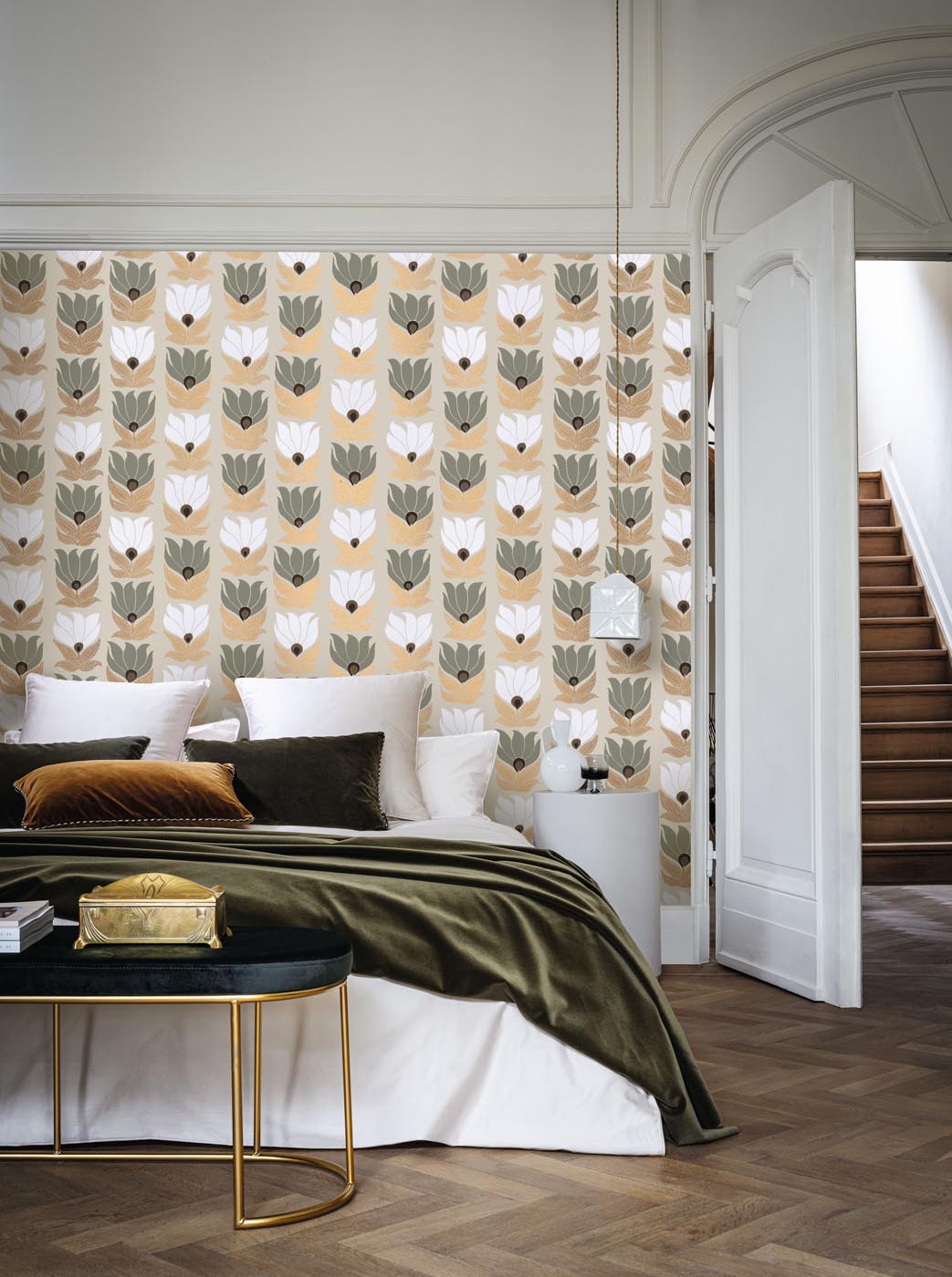 Casamance Square Jasmin Dauphine - 75690712