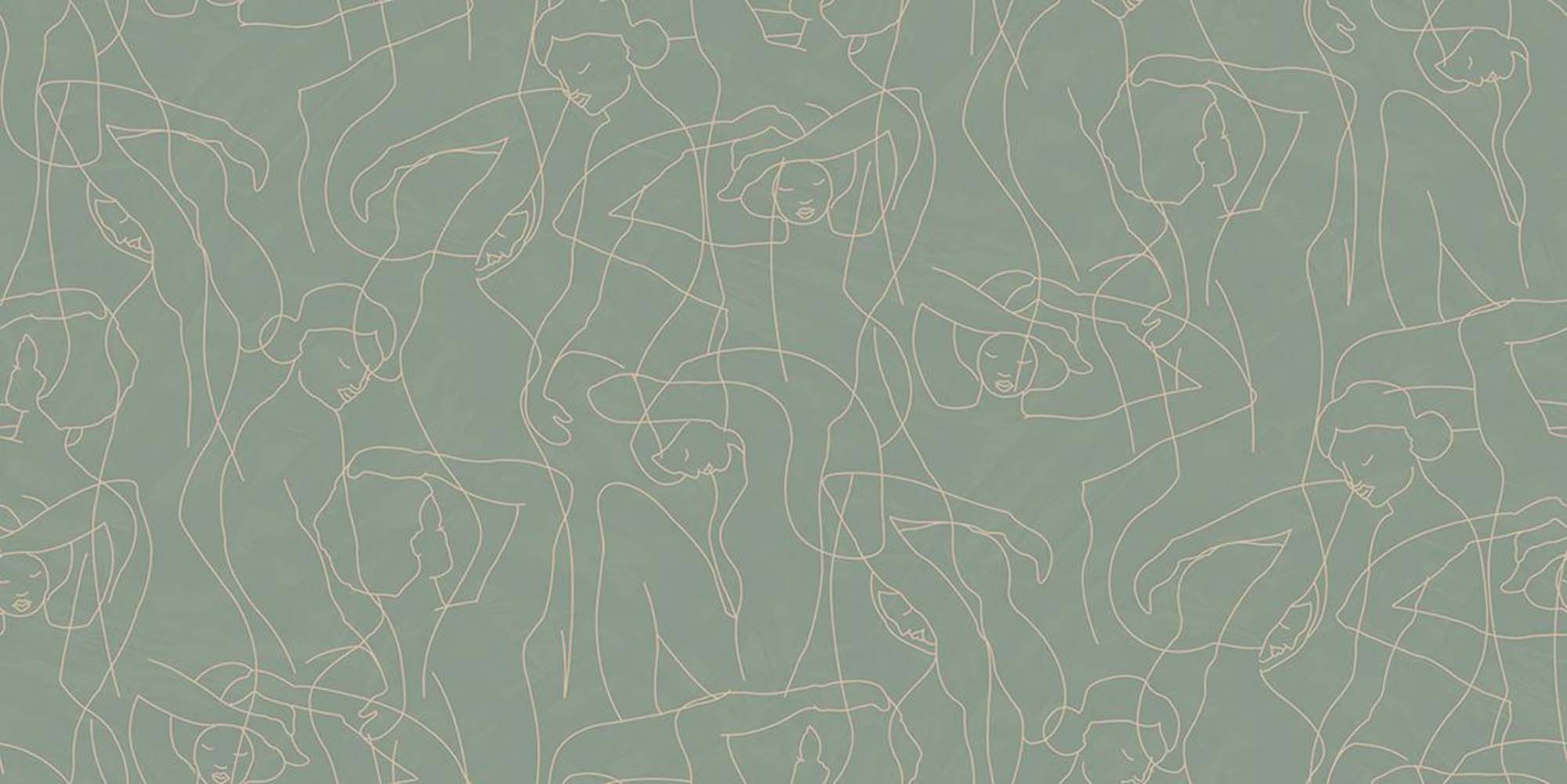 Hooked on Walls Lignes du Modèle Silhouette 34841