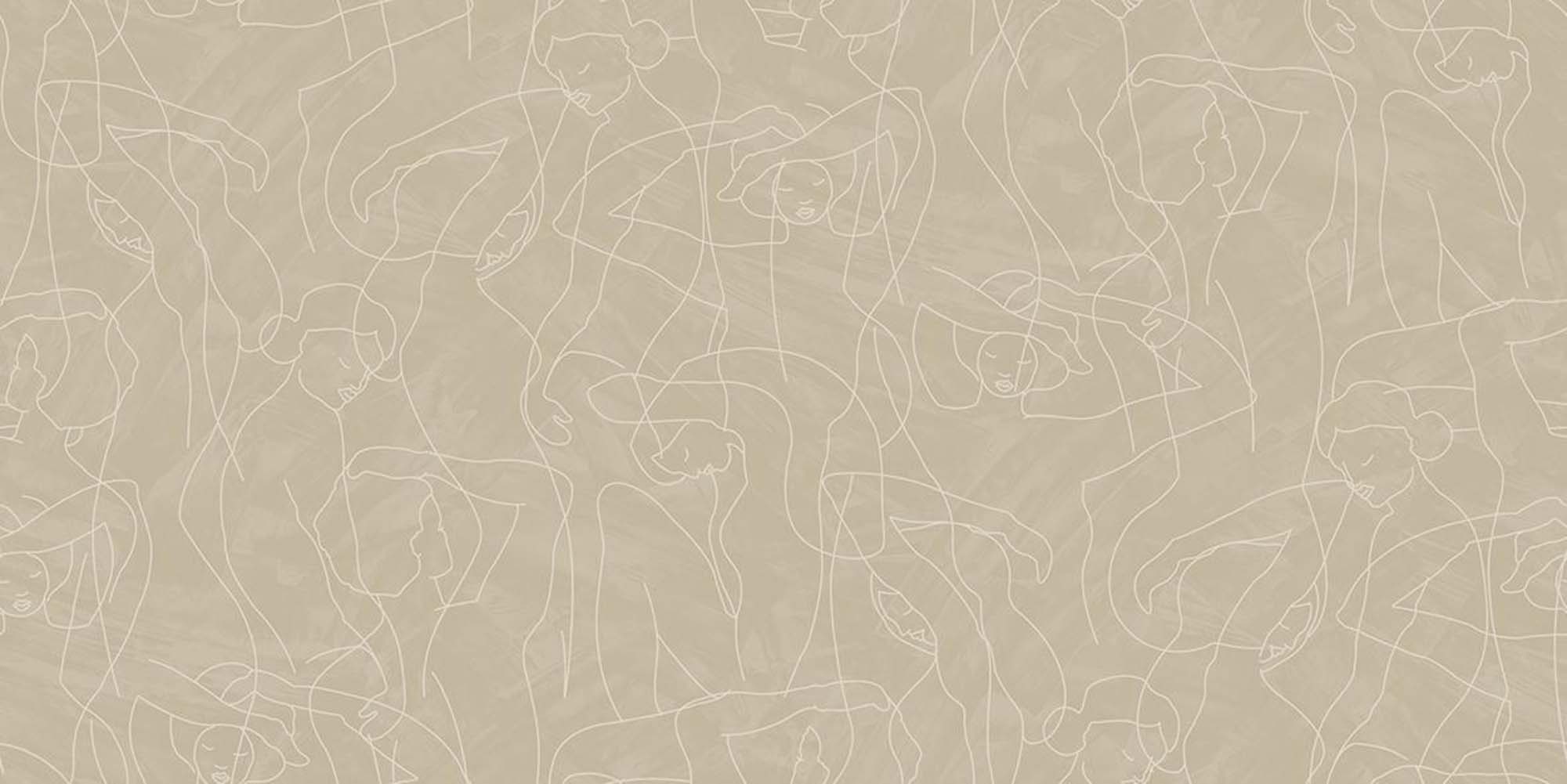 Hooked on Walls Lignes du Modèle Silhouette 34844