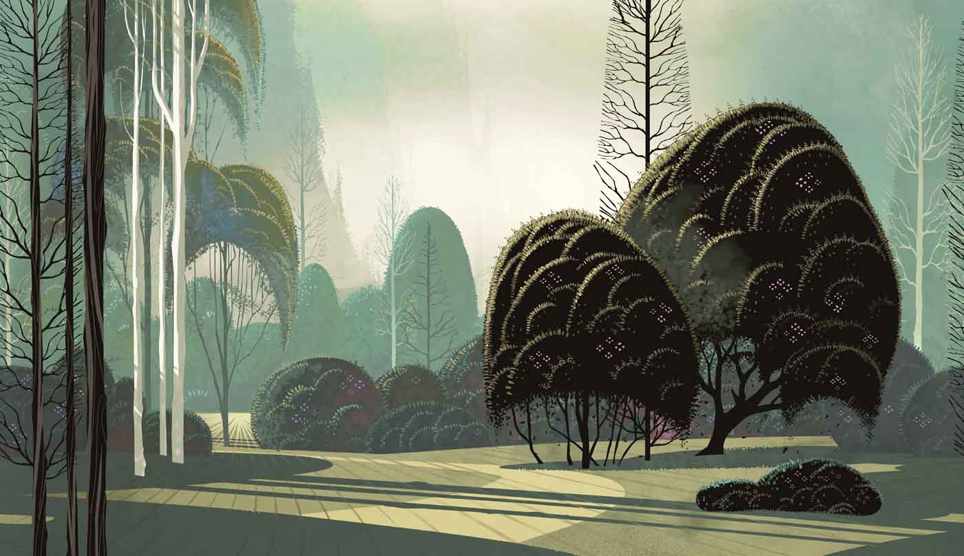 Arte Decors & Panoramiques Le Jardin Mystique 97550 Behang