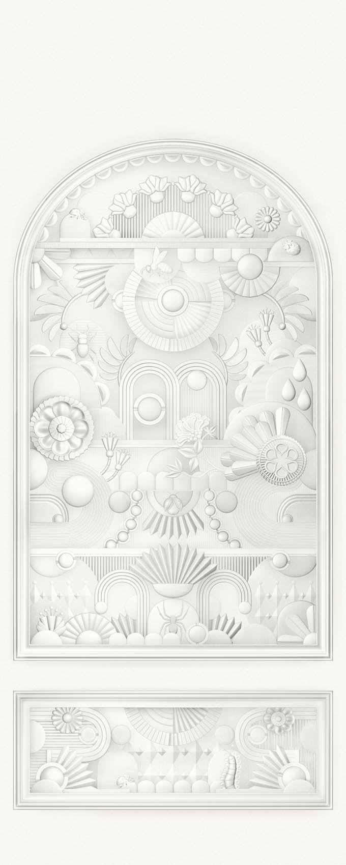 Arte Moooi Green House Greenhouse Gathering Arch MO5055 Behang