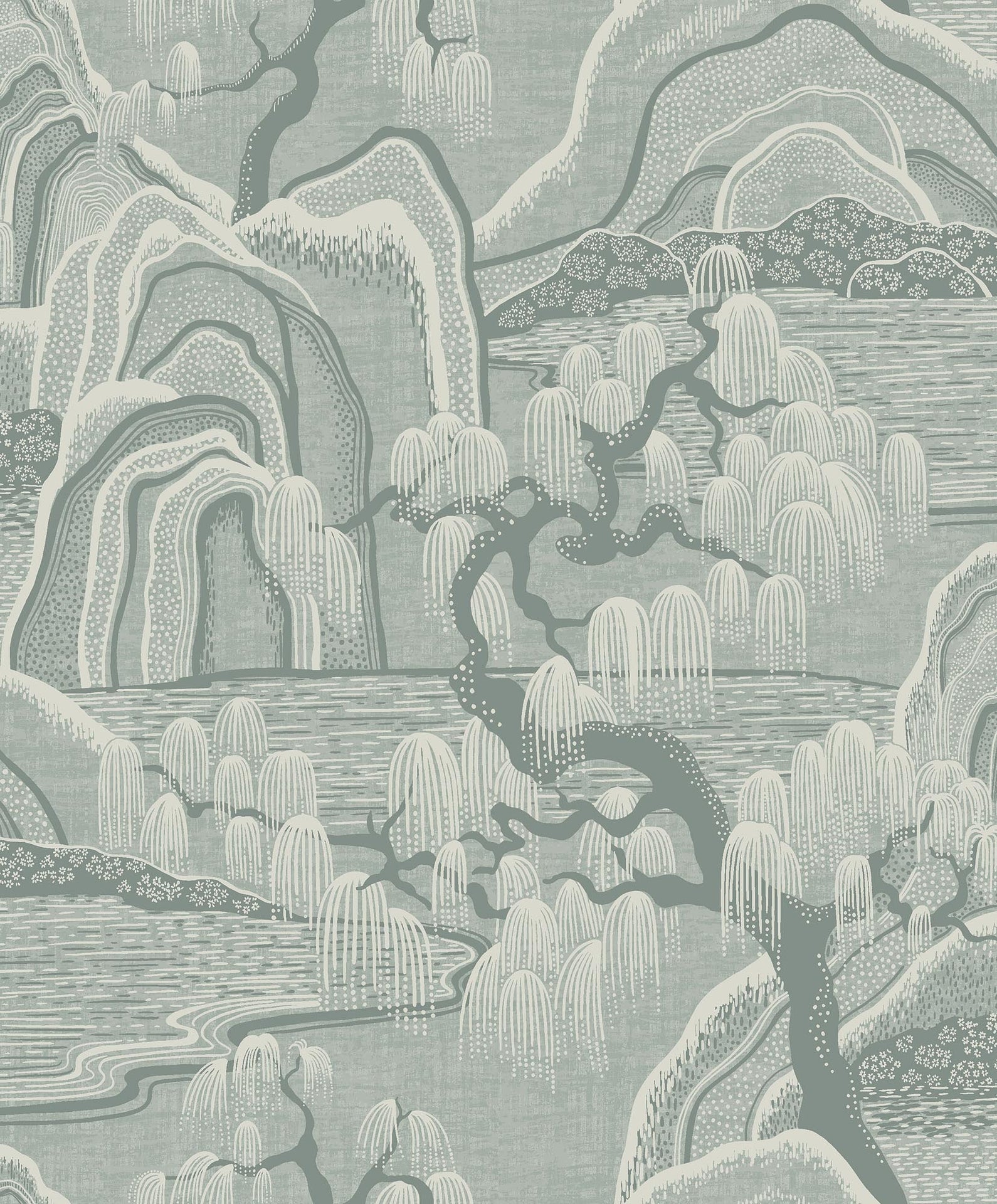 Boråstapeter Eastern Simplicity Indigo Garden 3131 Behang